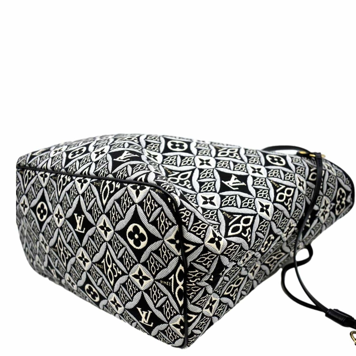 LOUIS VUITTON Since 1854 Neverfull MM Jacquard Shoulder Bag Grey