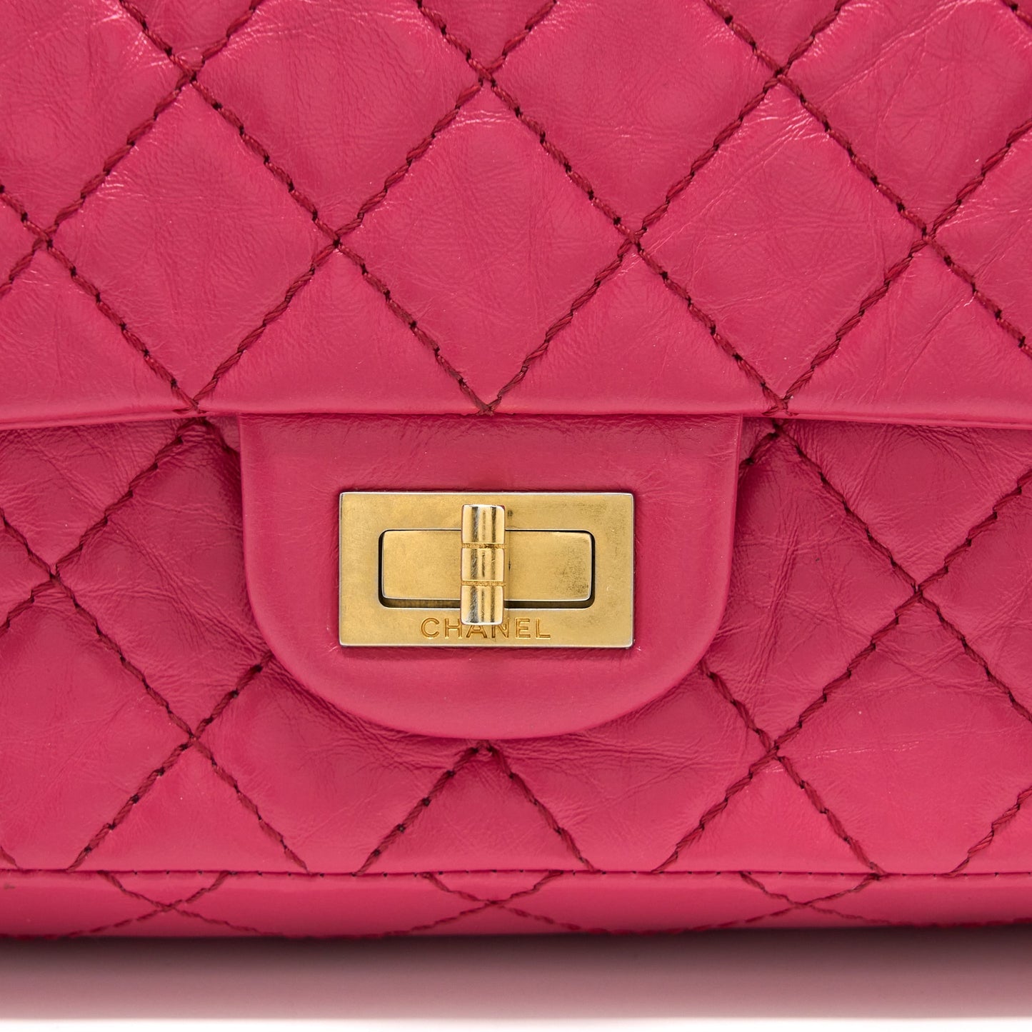Chanel Small 2.55 Reissue Aged Calfskin Hot Pink Brushed