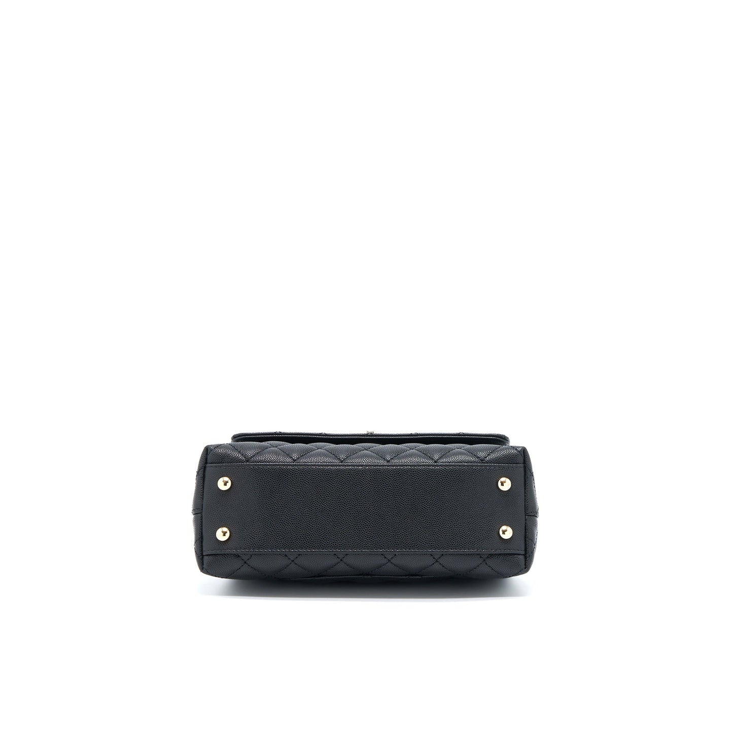 Chanel Coco Handle Caviar Black L(Microchip)
