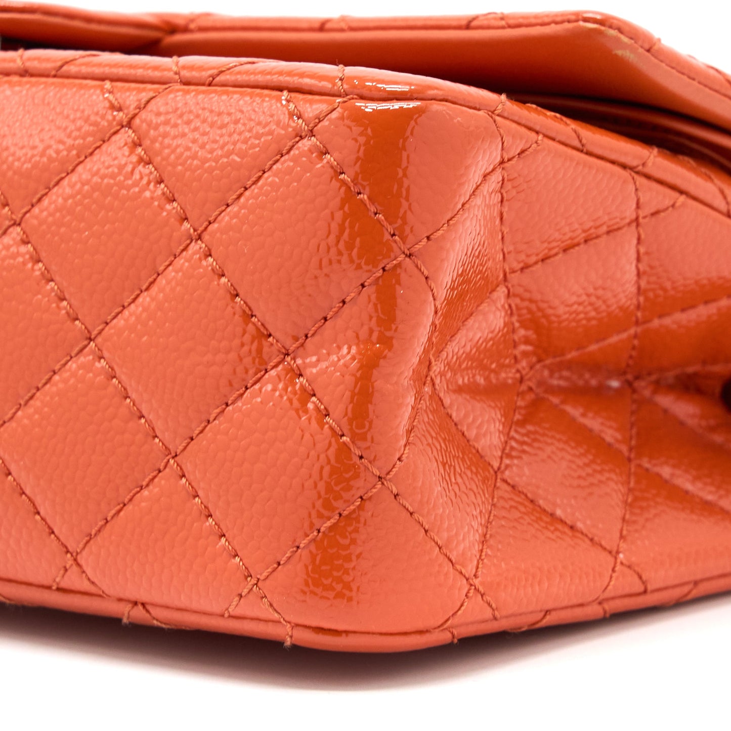 Chanel Small 2.55 Reissue Flap Bag Patent Orange