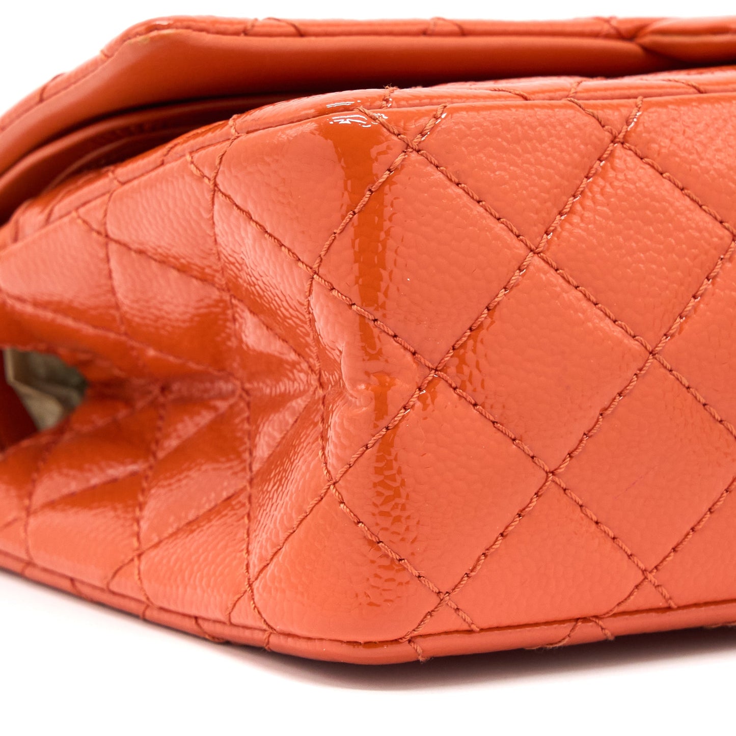 Chanel Small 2.55 Reissue Flap Bag Patent Orange