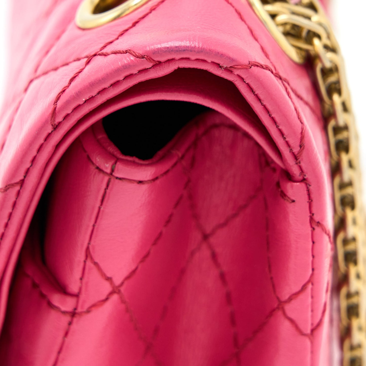 Chanel Small 2.55 Reissue Aged Calfskin Hot Pink Brushed