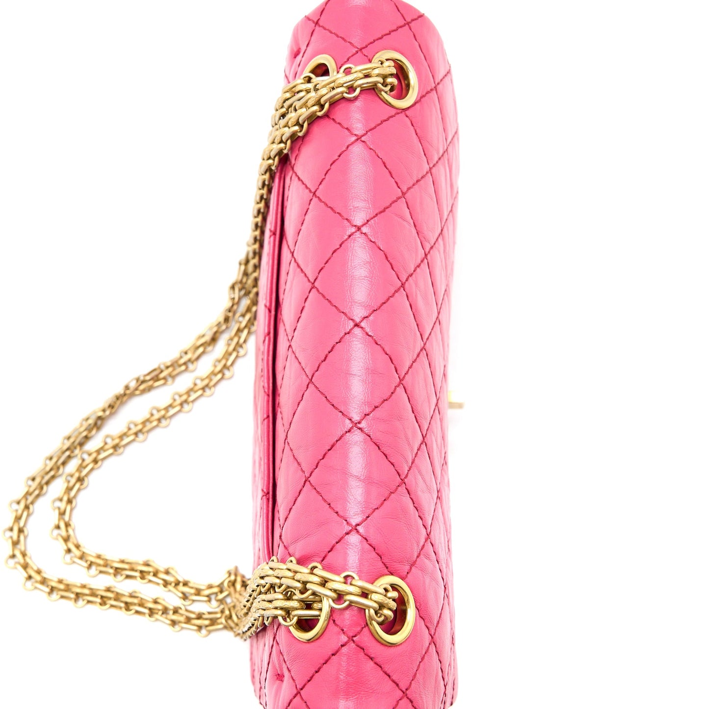 Chanel Small 2.55 Reissue Aged Calfskin Hot Pink Brushed