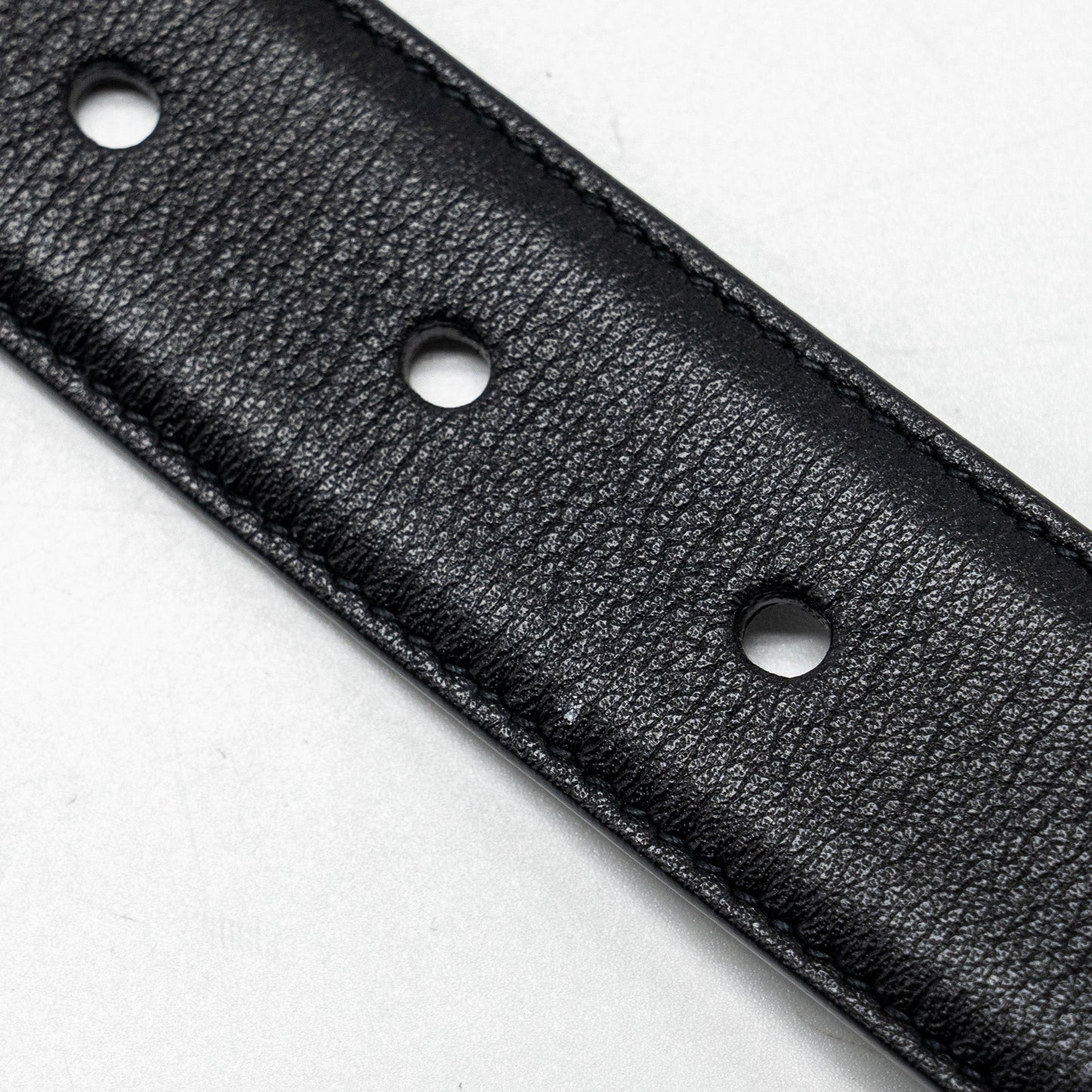 Saint Laurent/ Size 80 Cassandre Belt Square Buckle Calfskin Black