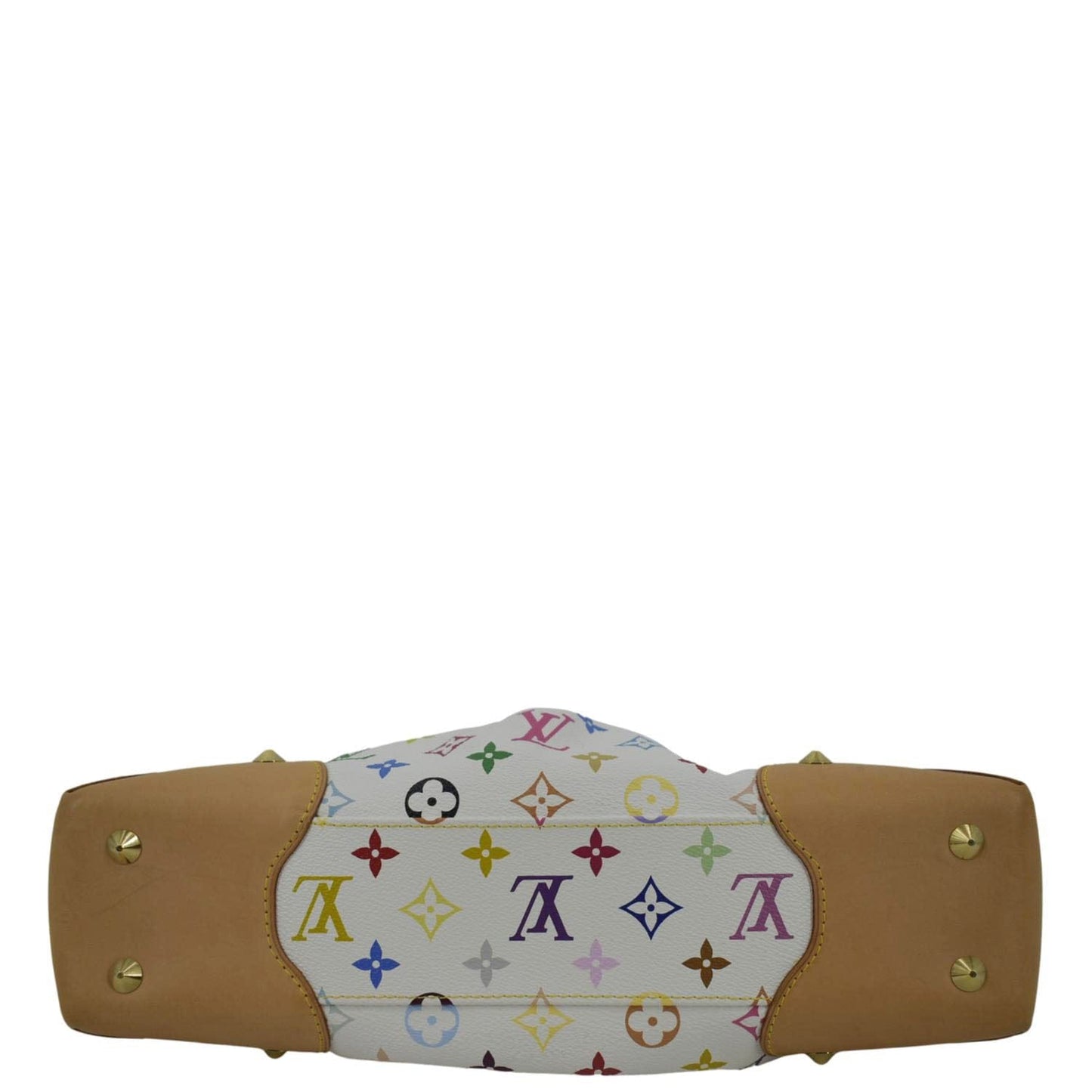 LOUIS VUITTON Judy GM Monogram Canvas Shoulder Bag White