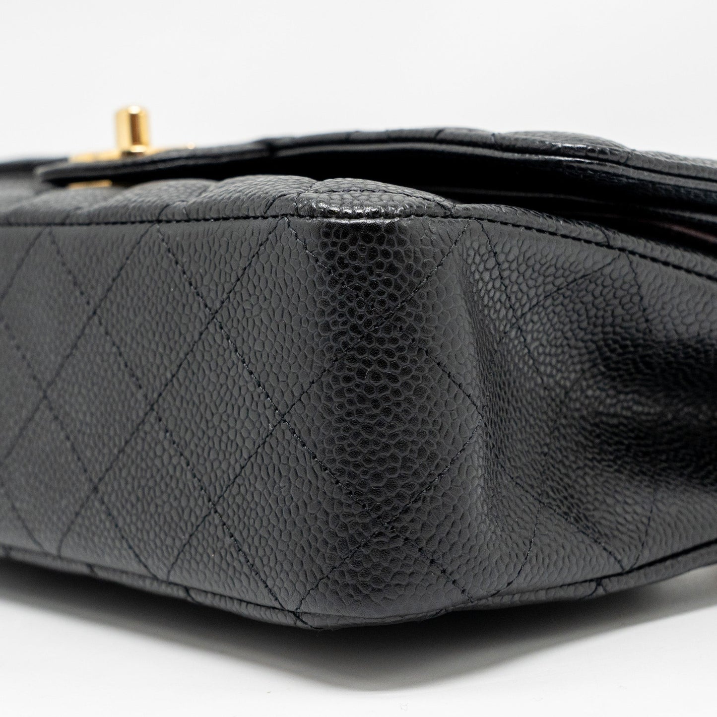 Chanel Medium Classic Double  Flap Bag Caviar  Black