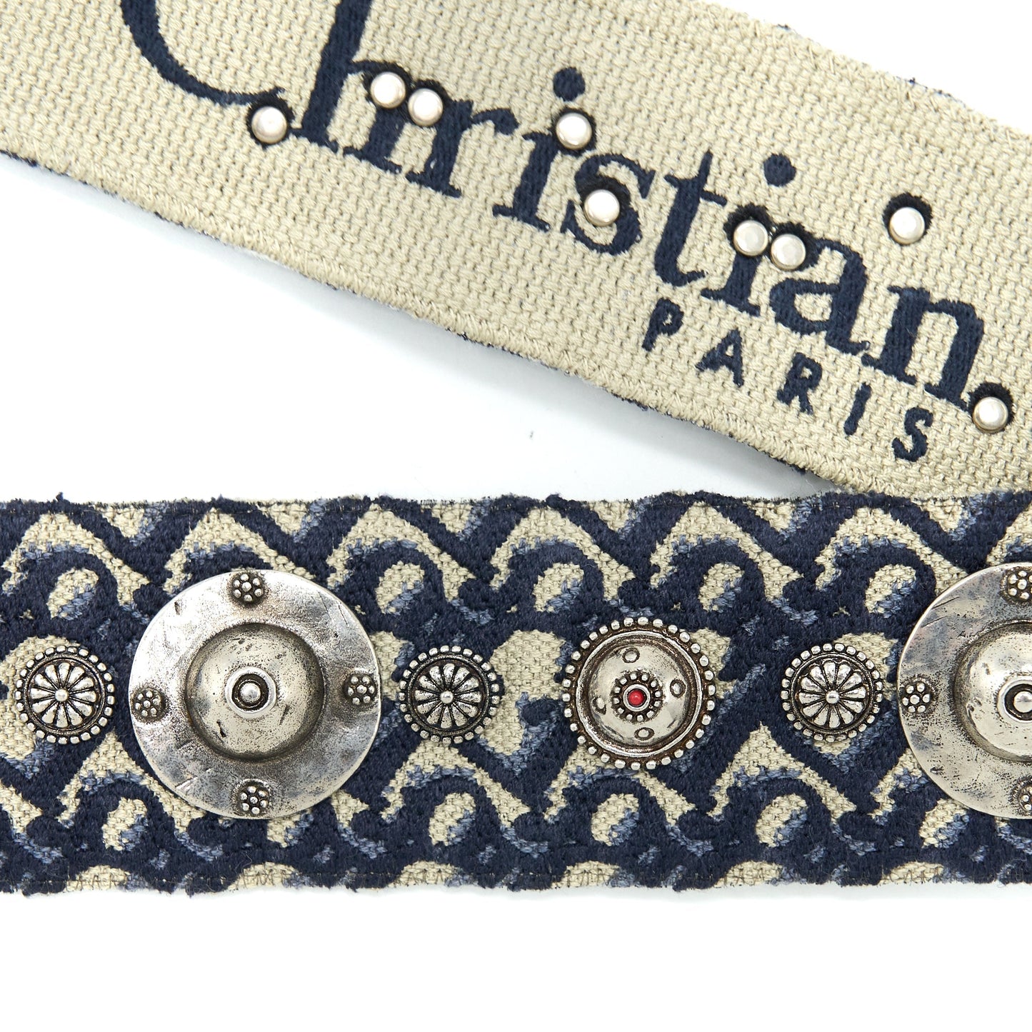 Dior Shoulder Strap Oblique Canvas/Calfskin Blue Brushed