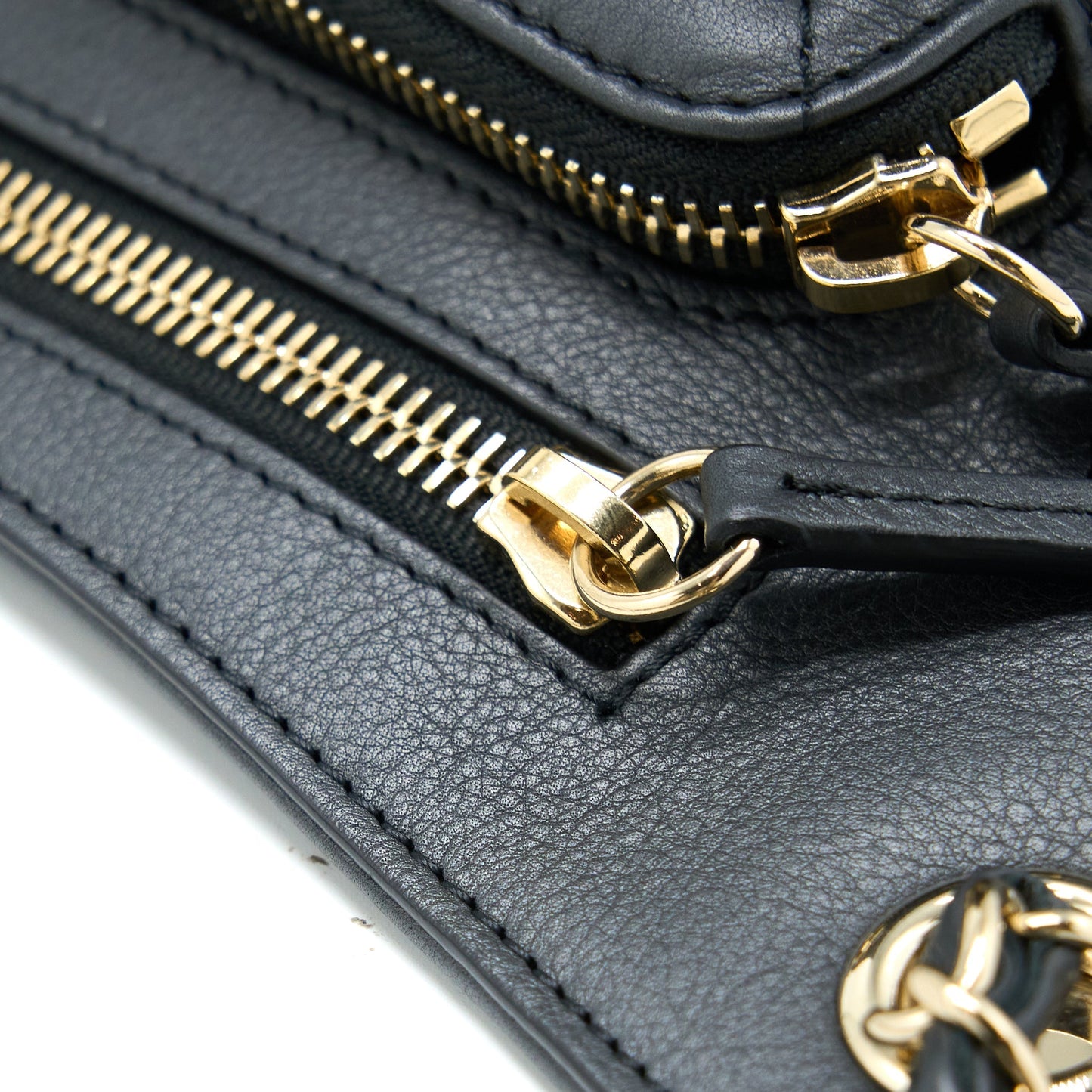 Chanel Quilted Waist Bag Calfskin Black L
