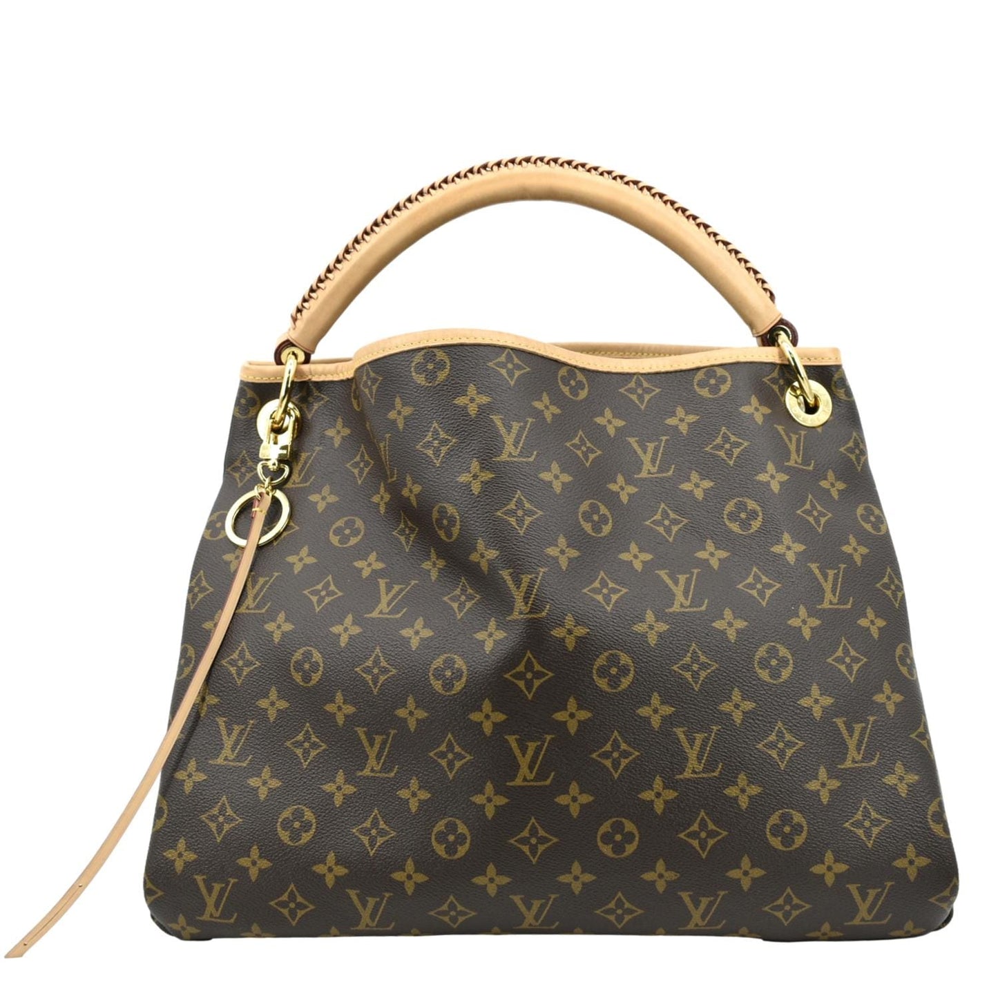 Louis Vuitton Artsy MM Monogram Canvas Hobo Bag Brown