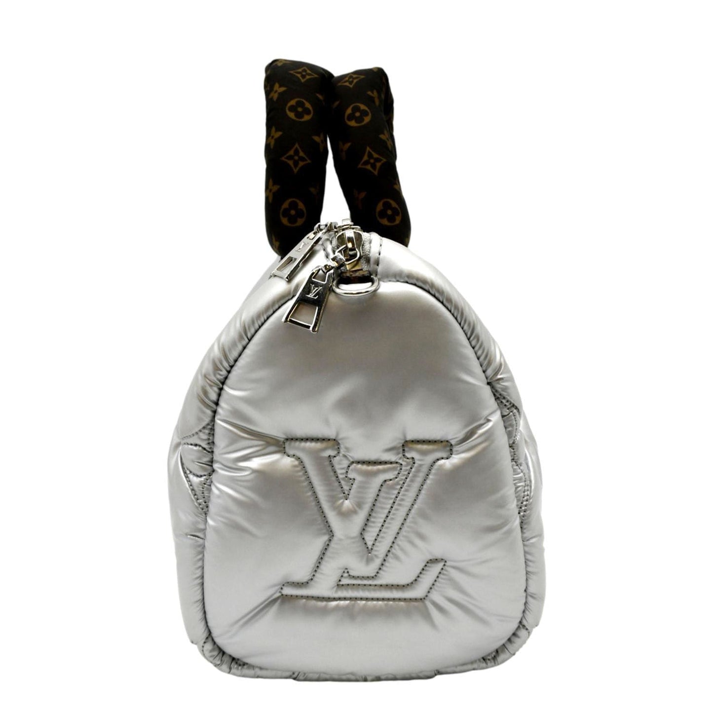 LOUIS VUITTON  Bandouliere 25 Econyl Nylon Pillow Shoulder Bag Silver