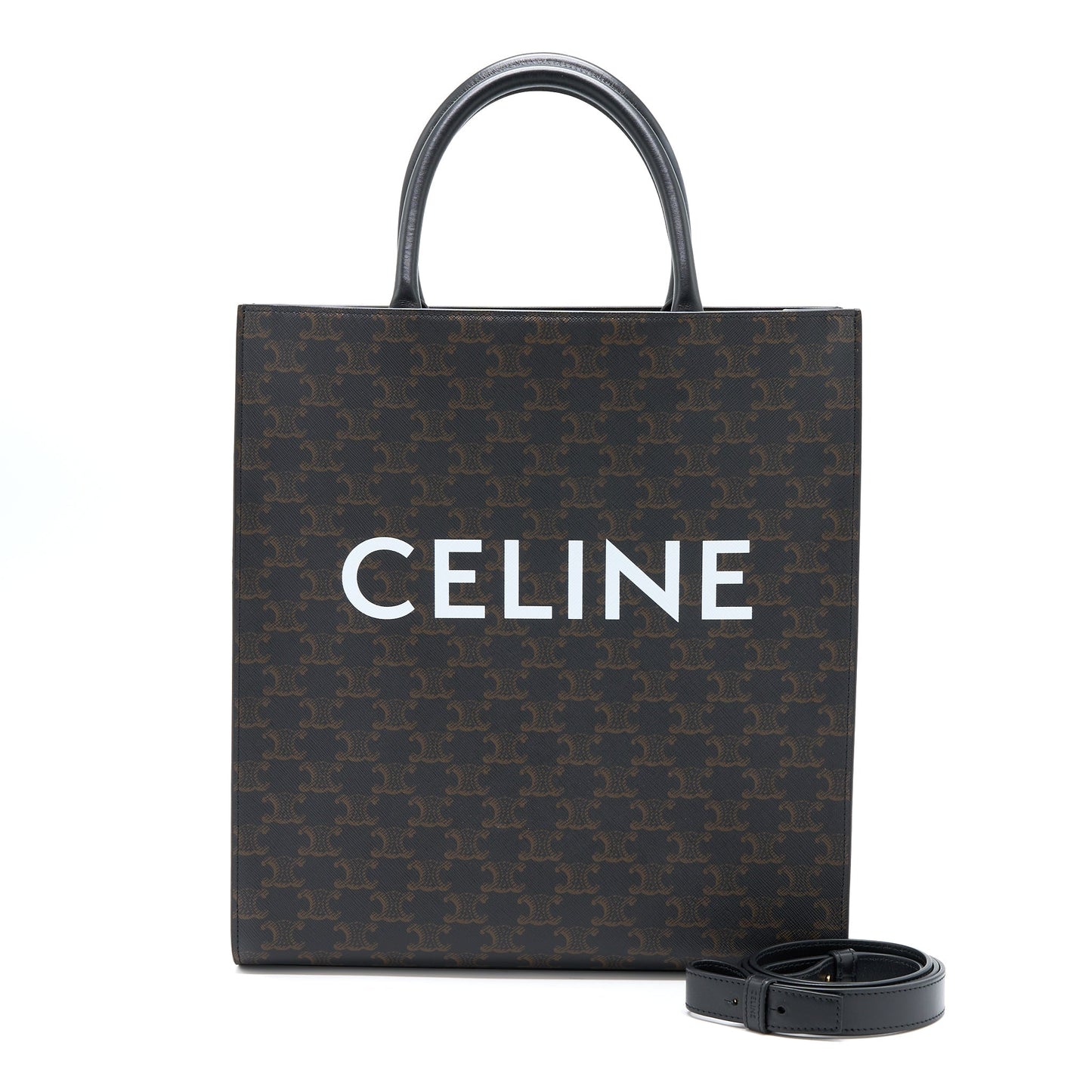 Luxury CELINE Vertical Cabas Triomphe Canvas