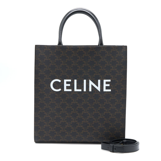 Luxury CELINE Vertical Cabas Triomphe Canvas