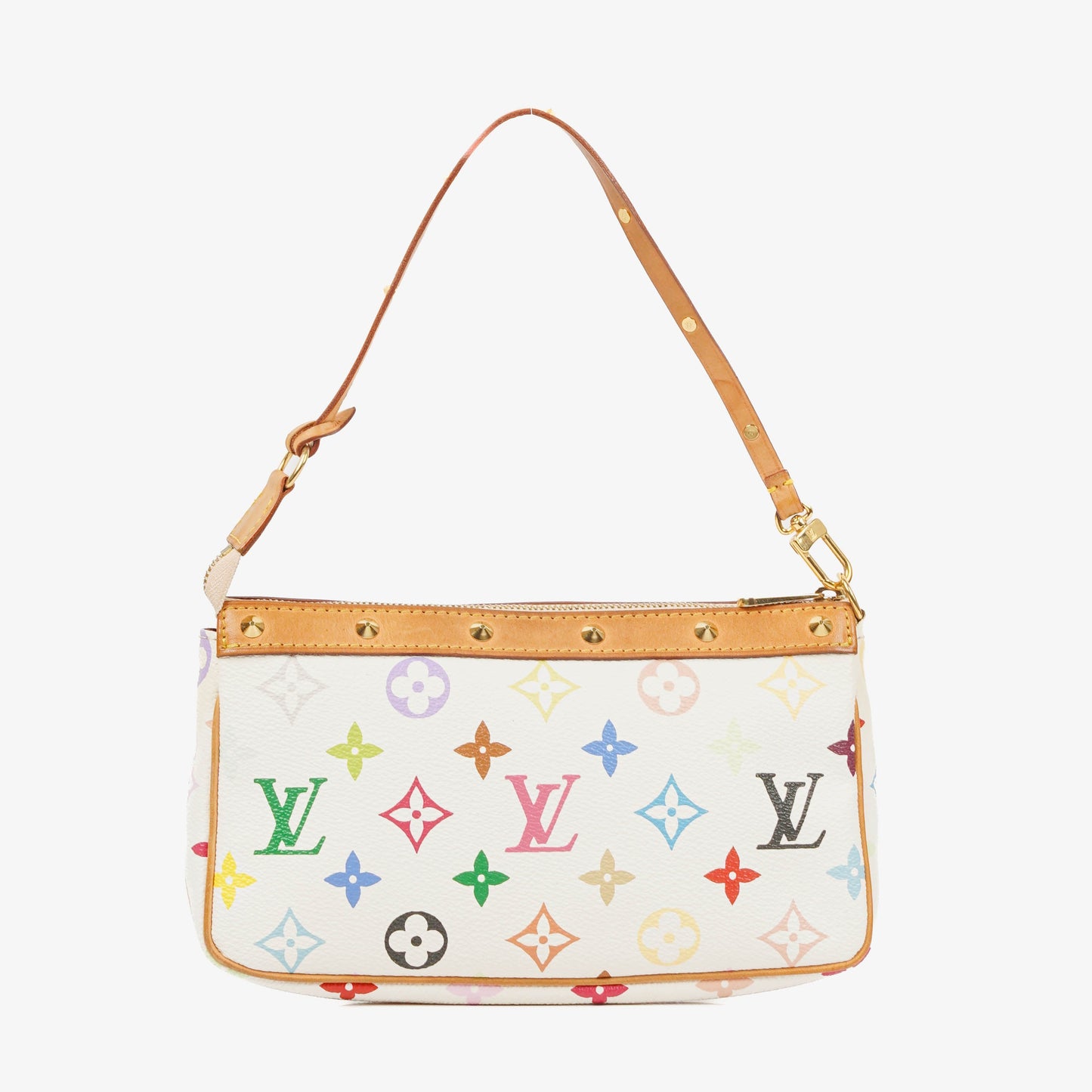 Louis Vuitton Takashi Murakami Pochette Accessoire Multicolor Clutch Handbag