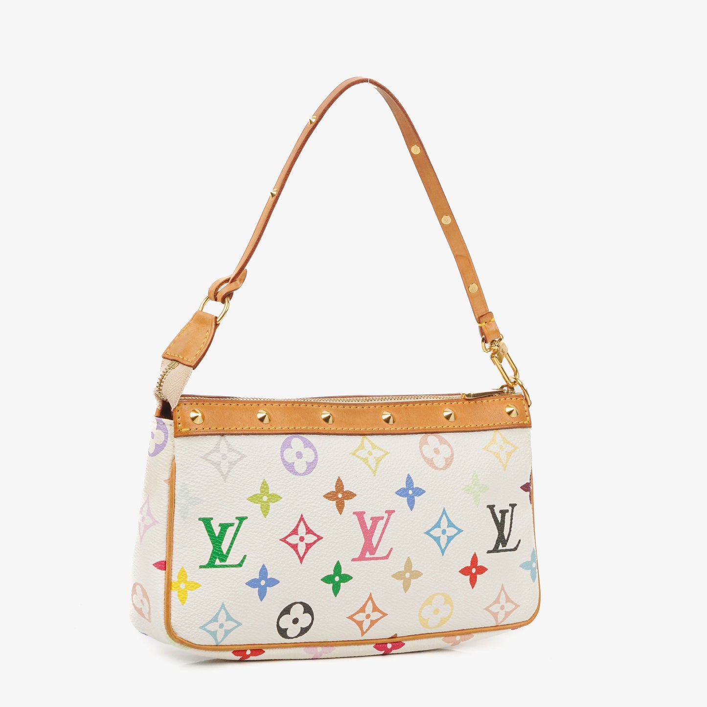 Louis Vuitton Takashi Murakami Pochette Accessoire Multicolor Clutch Handbag