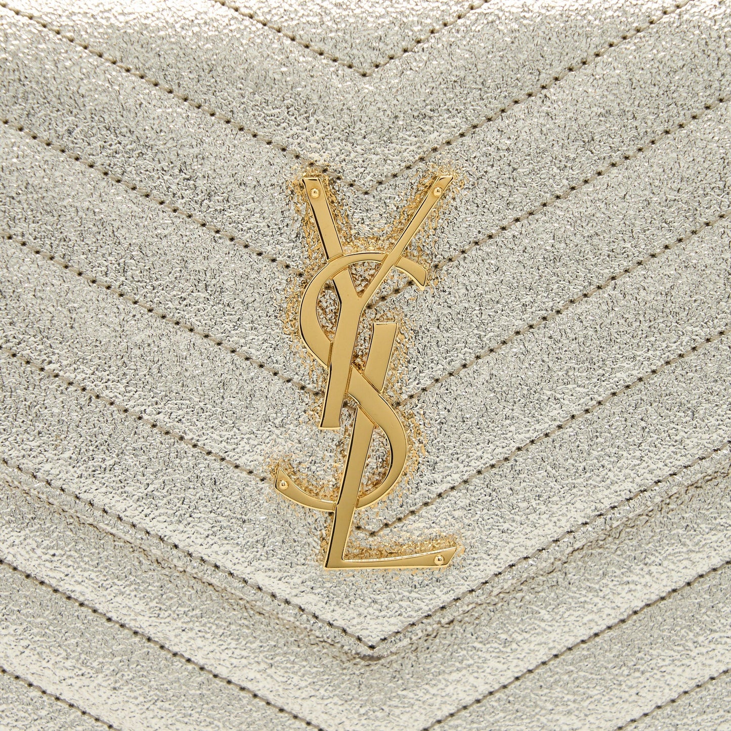 Saint Laurent/ Envelop Chain Wallet Calfskin Gold