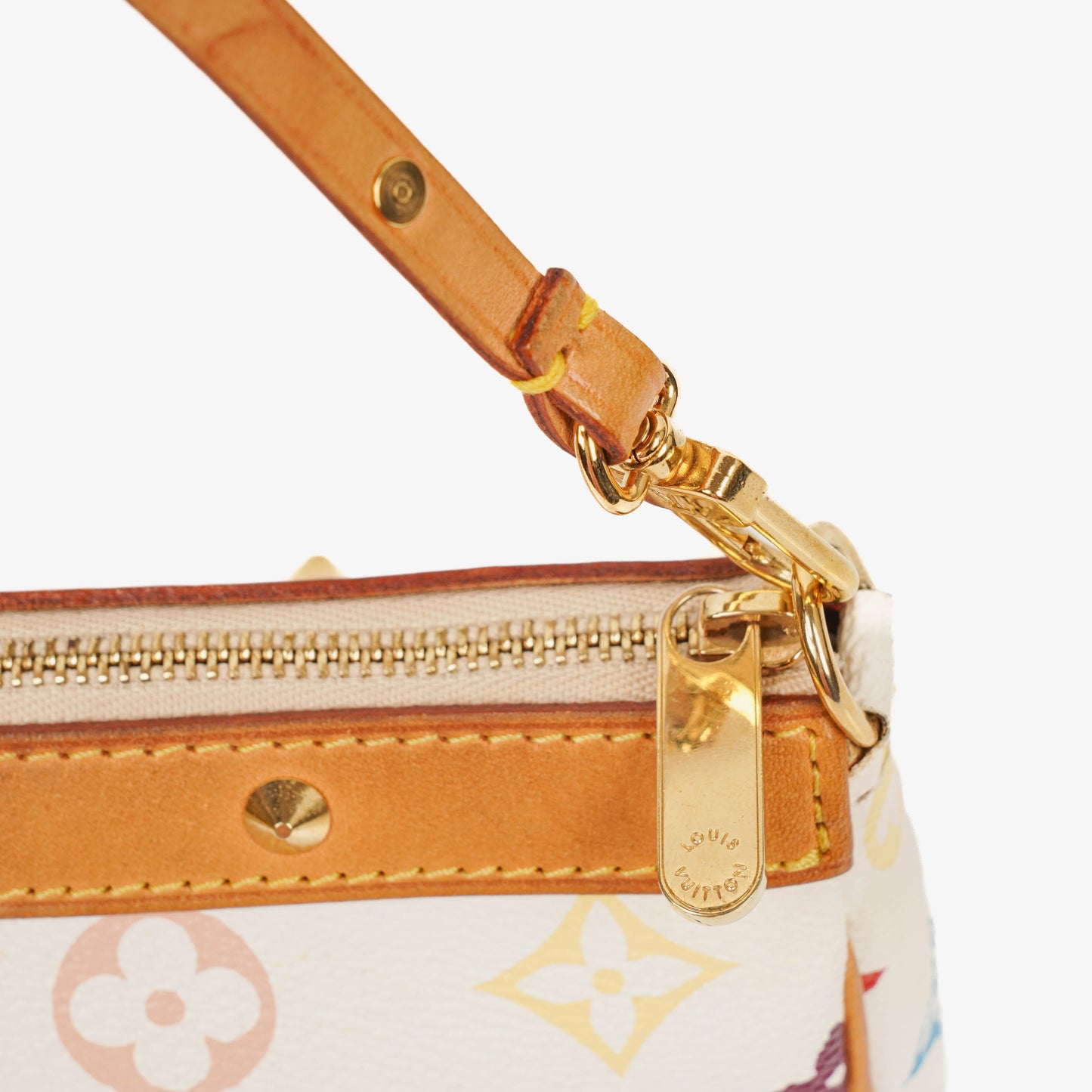 Louis Vuitton Takashi Murakami Pochette Accessoire Multicolor Clutch Handbag