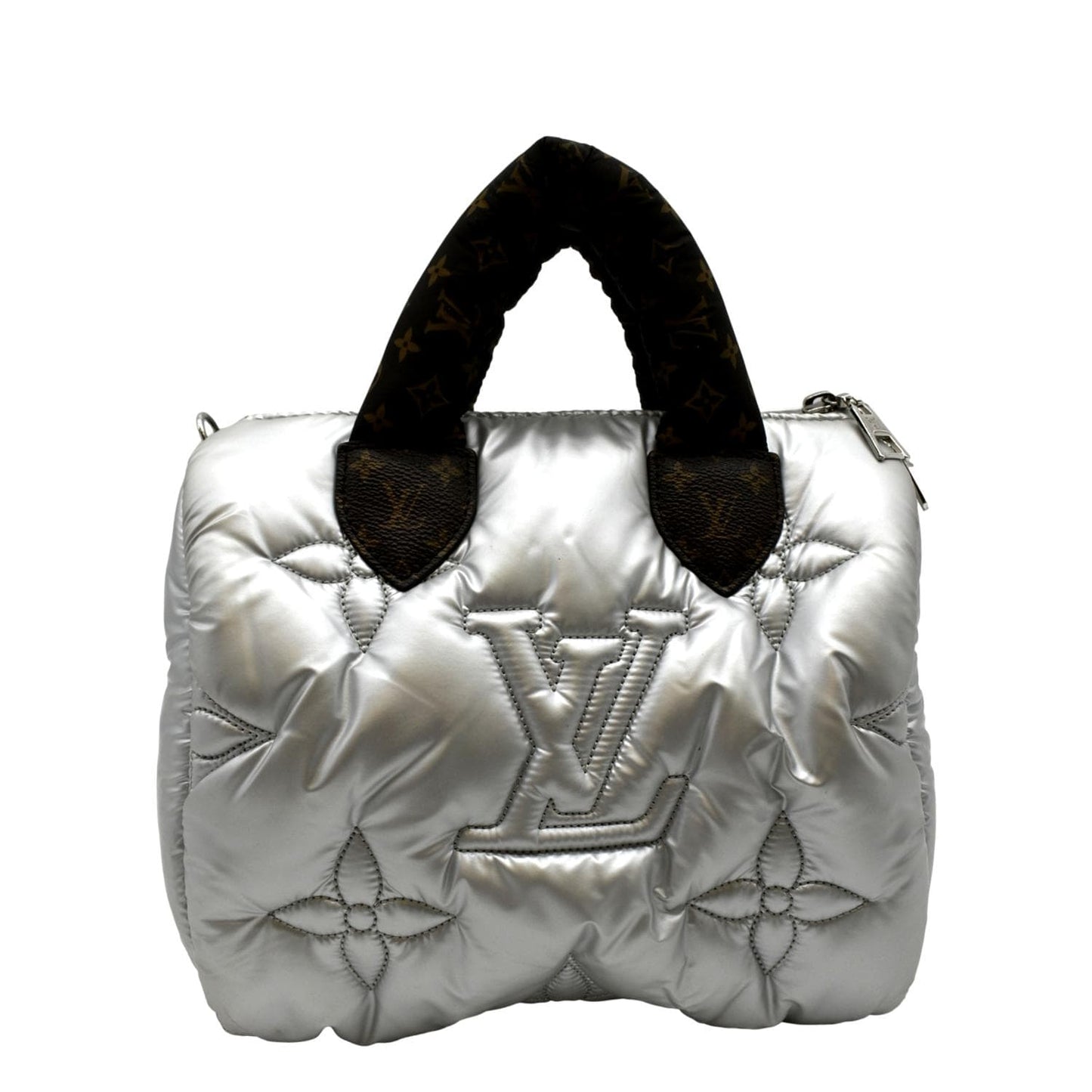 LOUIS VUITTON  Bandouliere 25 Econyl Nylon Pillow Shoulder Bag Silver