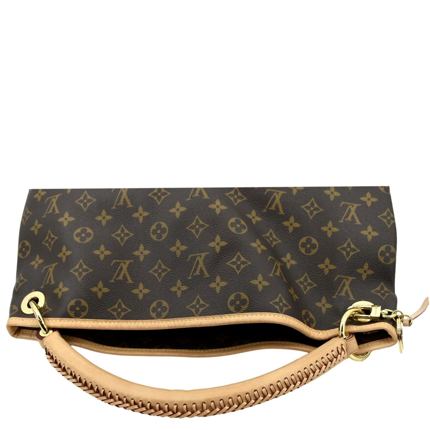 Louis Vuitton Artsy MM Monogram Canvas Hobo Bag Brown