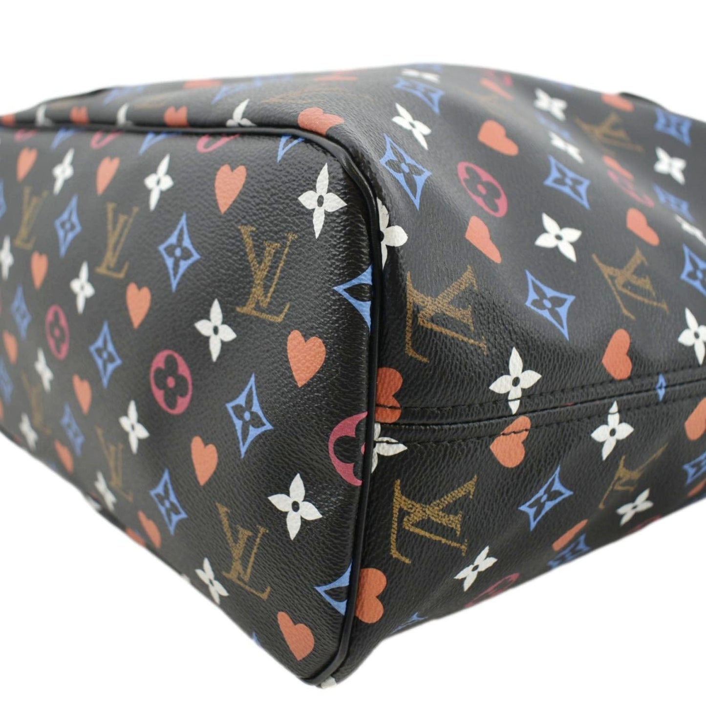 LOUIS VUITTON Game On Neverfull MM Monogram Canvas Tote Bag Black
