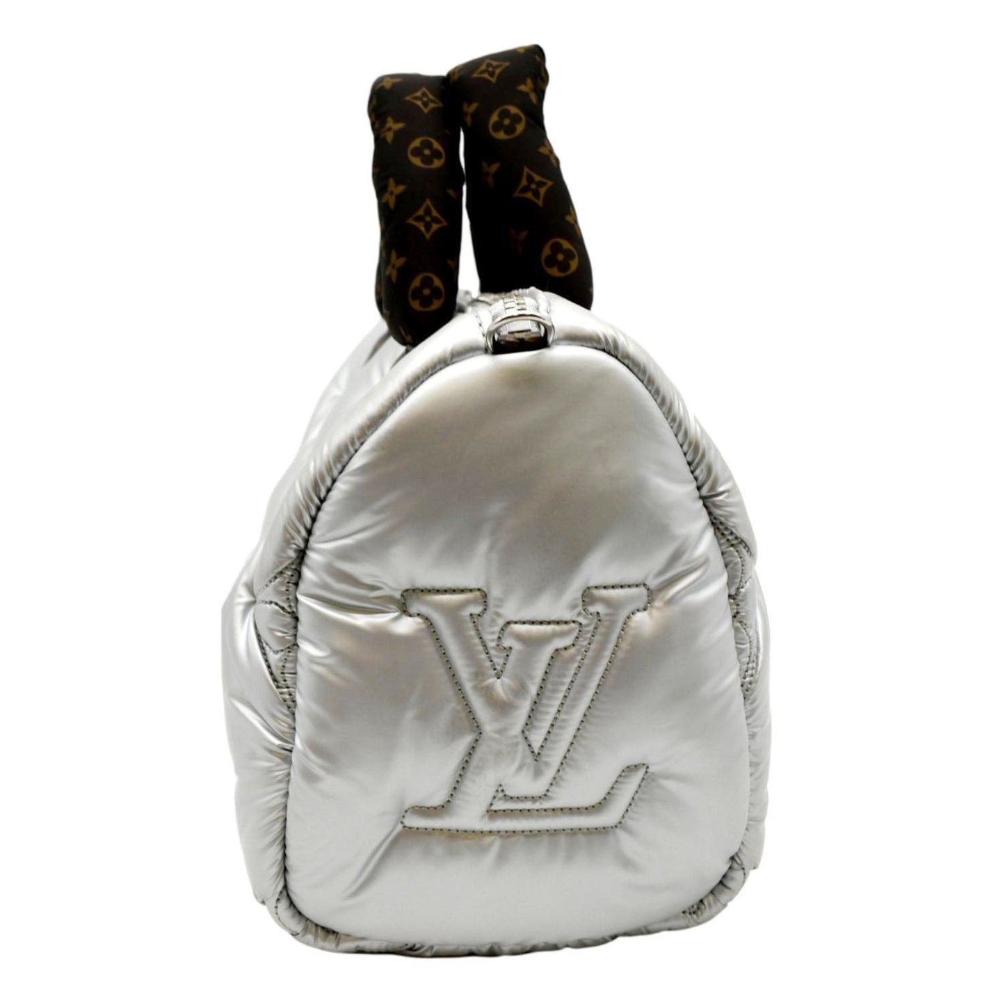 LOUIS VUITTON  Bandouliere 25 Econyl Nylon Pillow Shoulder Bag Silver