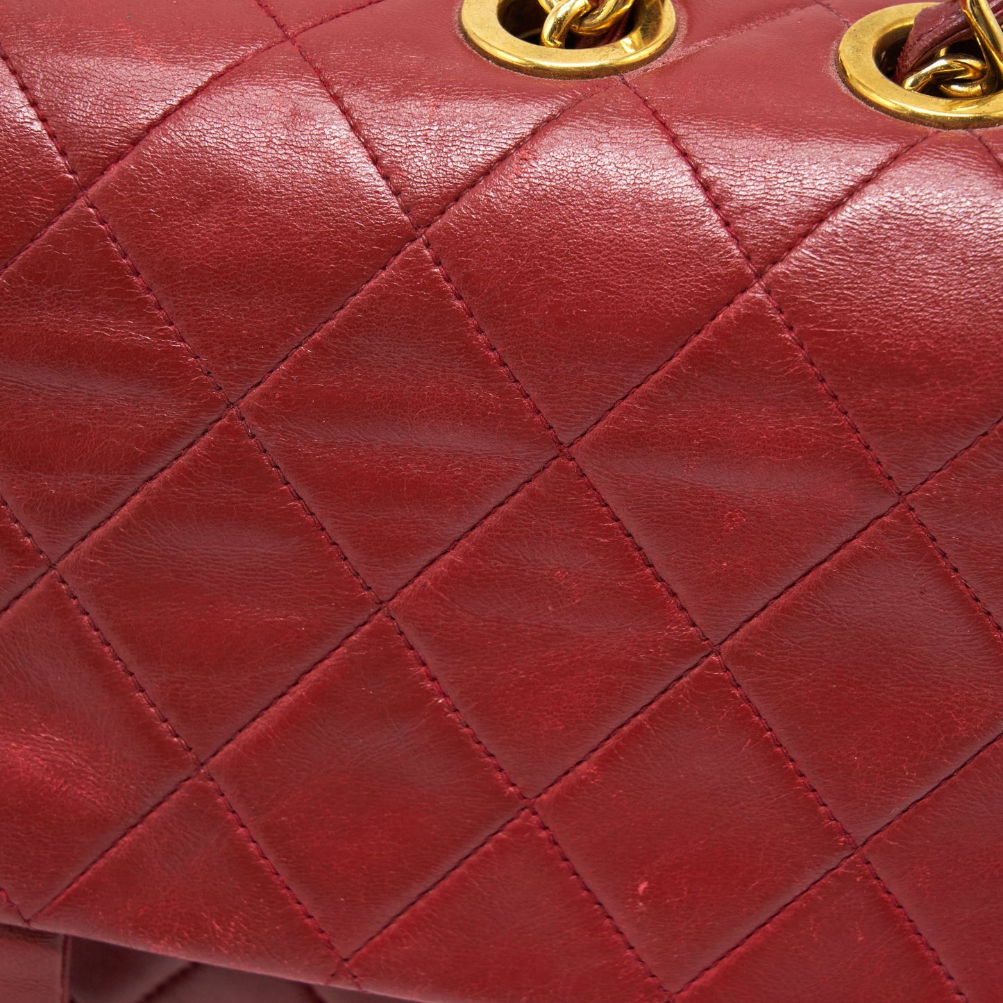 Chanel  Maxi Flap Bag Lambskin Red