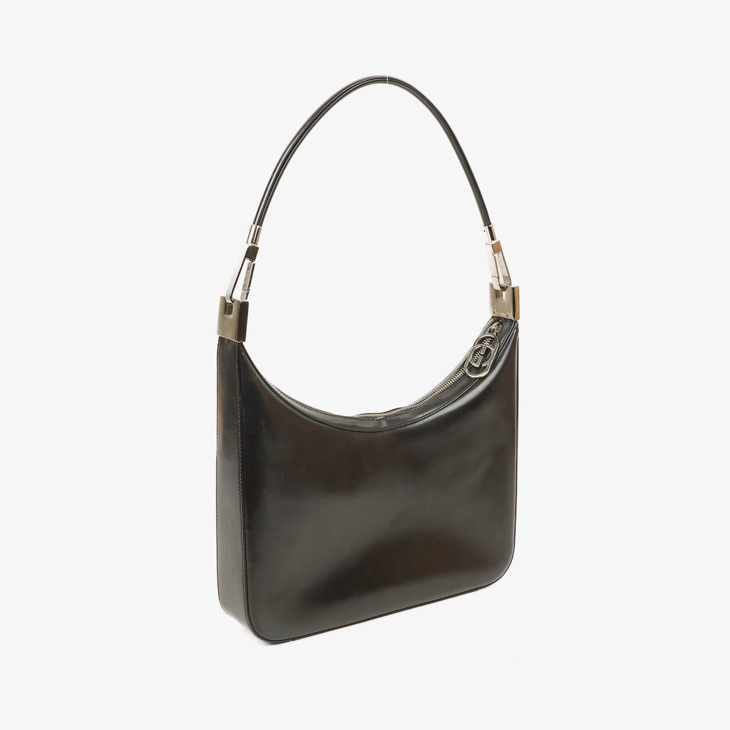 Gucci Brown Leather Shoulder Hobo Bag