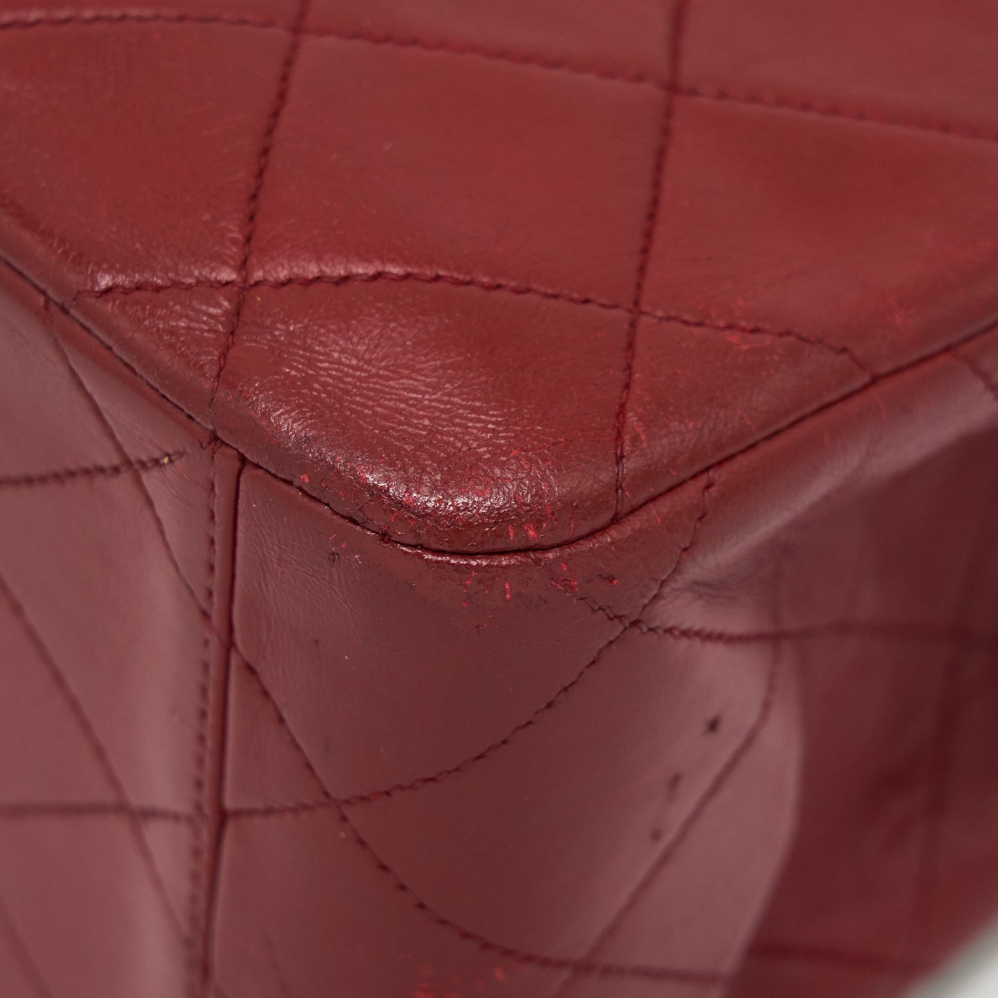 Chanel  Maxi Flap Bag Lambskin Red