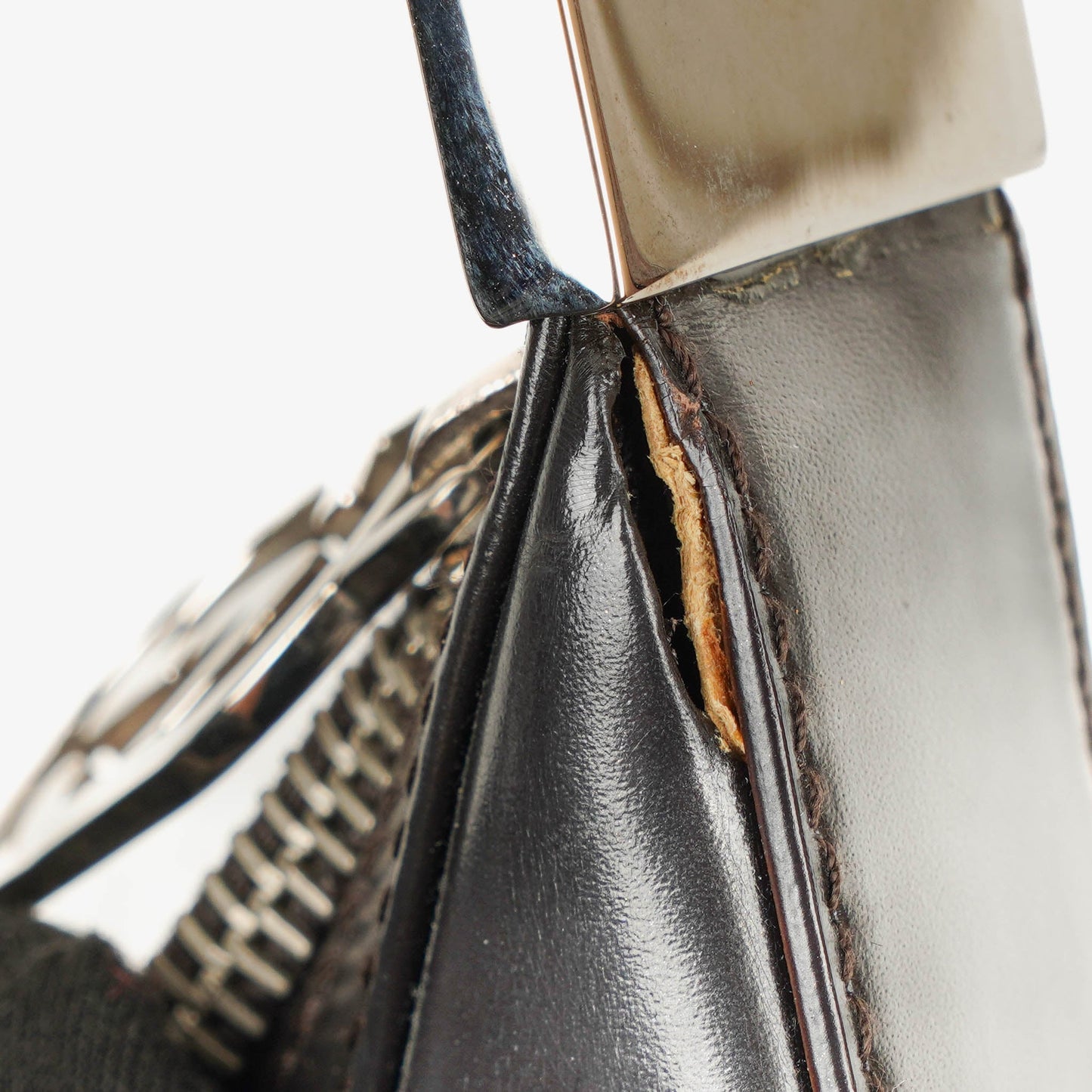 Gucci Brown Leather Shoulder Hobo Bag