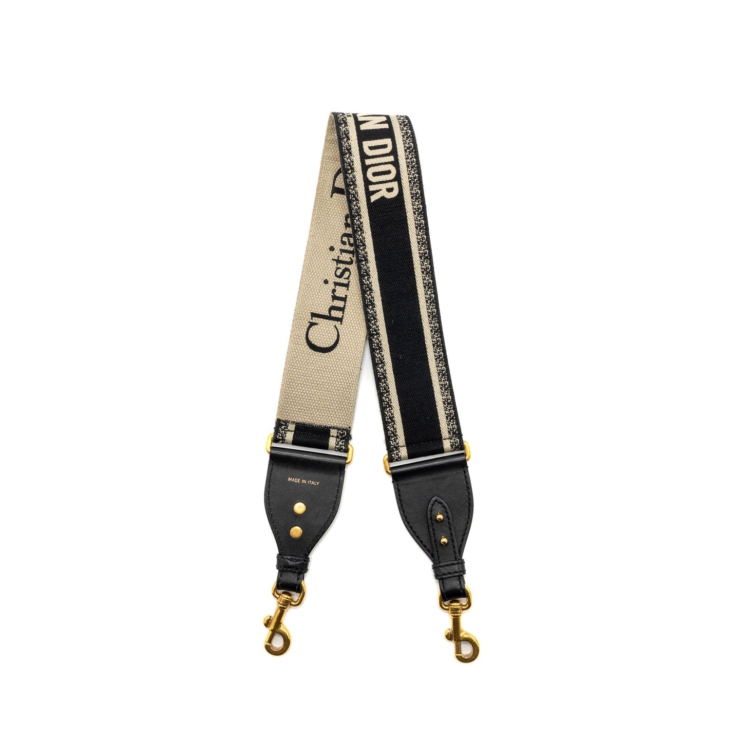Dior shoulder strap oblique canvas black