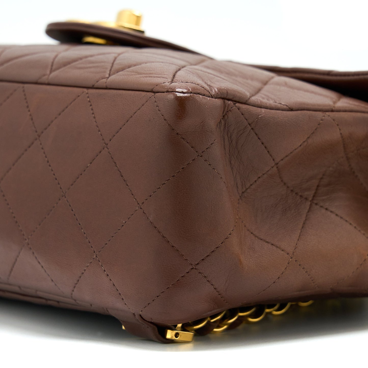 Chanel  Classic Timeless Backpack Lambskin Brown