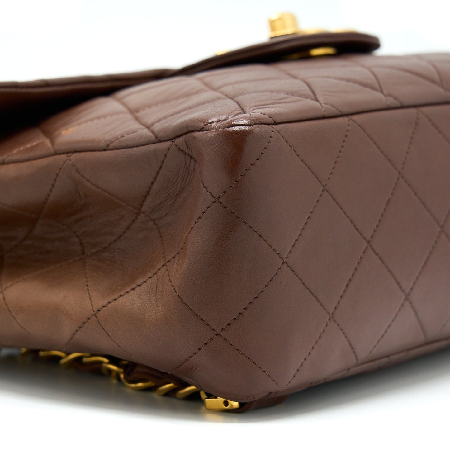 Chanel  Classic Timeless Backpack Lambskin Brown