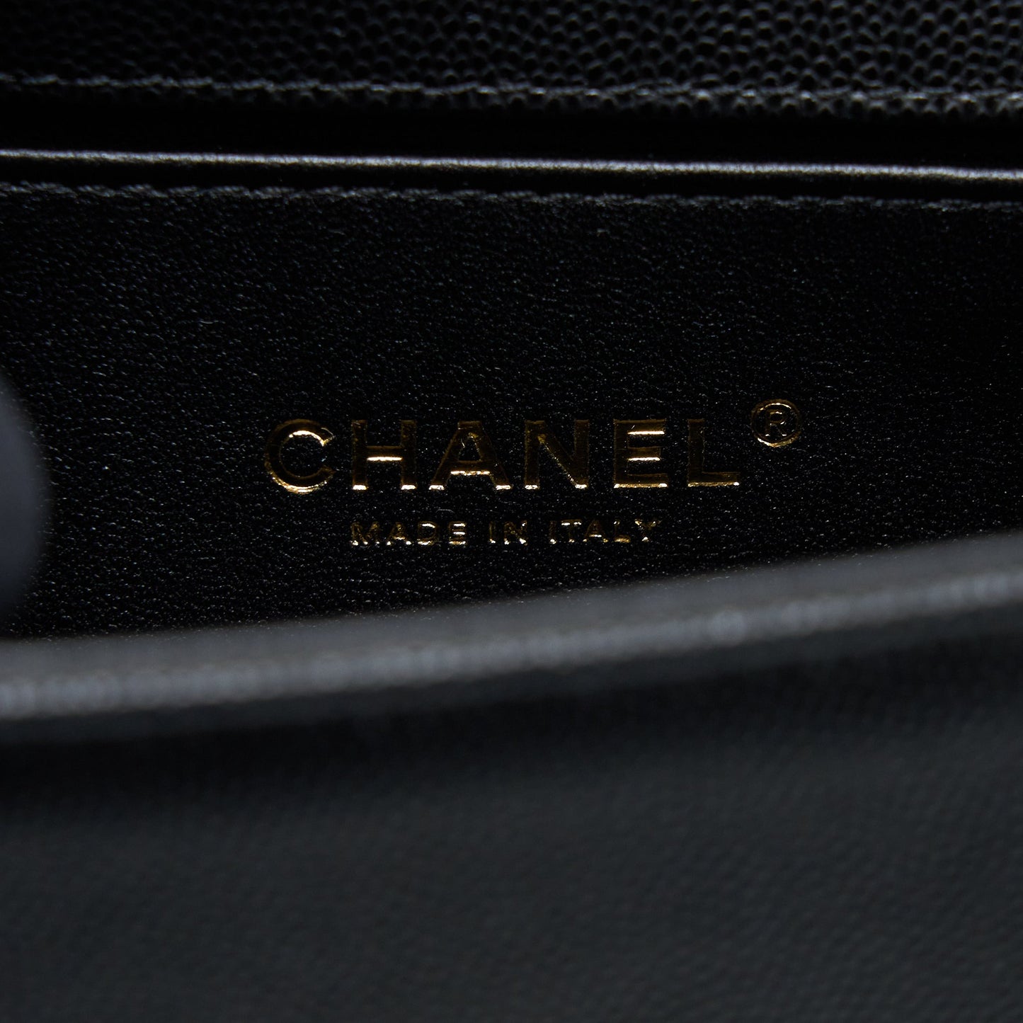 Chanel Small Boy Caviar Black Brushed  (Microchip)