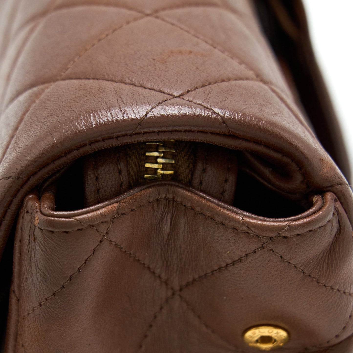 Chanel  Classic Timeless Backpack Lambskin Brown