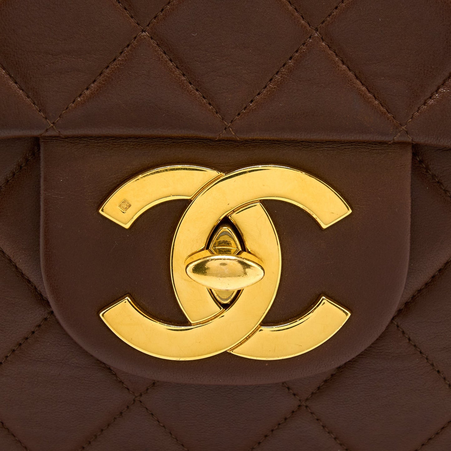 Chanel  Classic Timeless Backpack Lambskin Brown