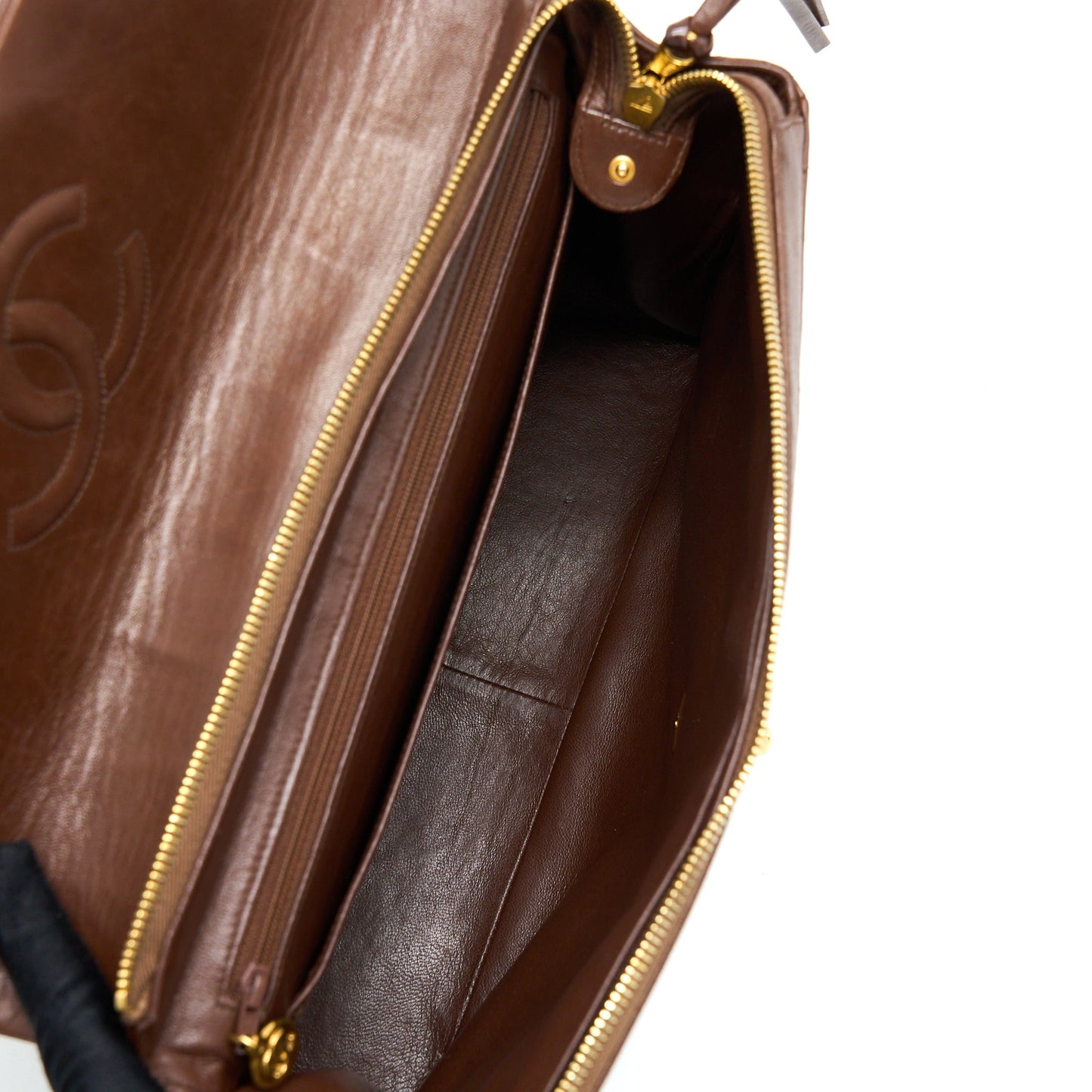 Chanel  Classic Timeless Backpack Lambskin Brown