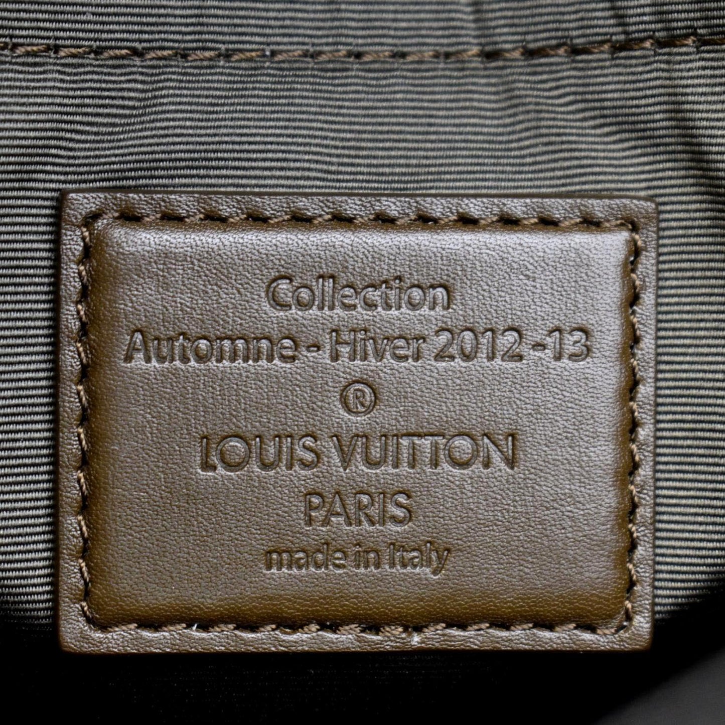 LOUIS VUITTON  Sunshine Express 30 Monogram Sequin Satchel Bag Khaki