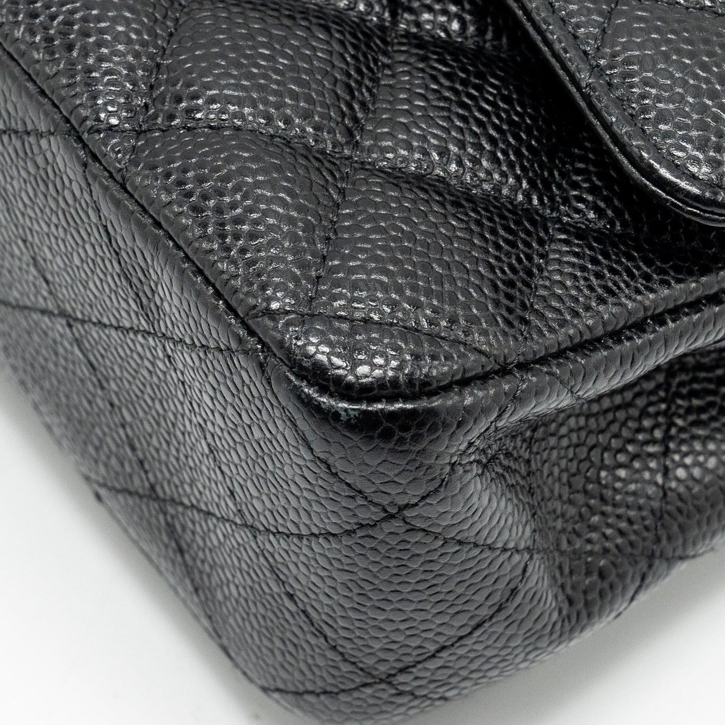 Chanel Medium Classic double flap bag caviar black