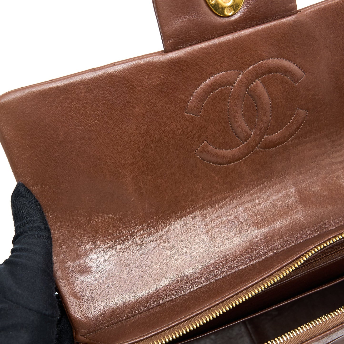 Chanel  Classic Timeless Backpack Lambskin Brown