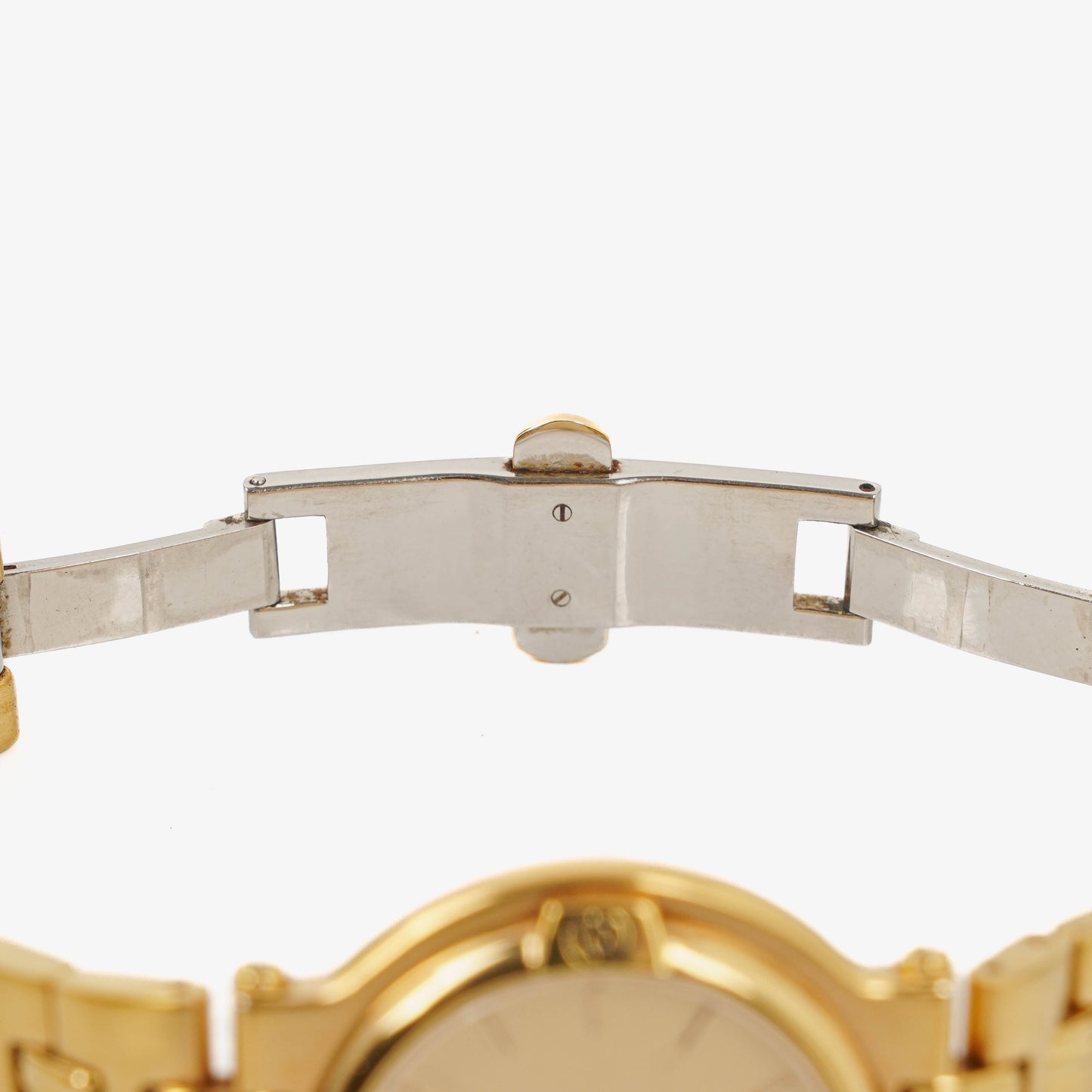 Gucci 9200M Round Gold-Tone Stainless Steel
