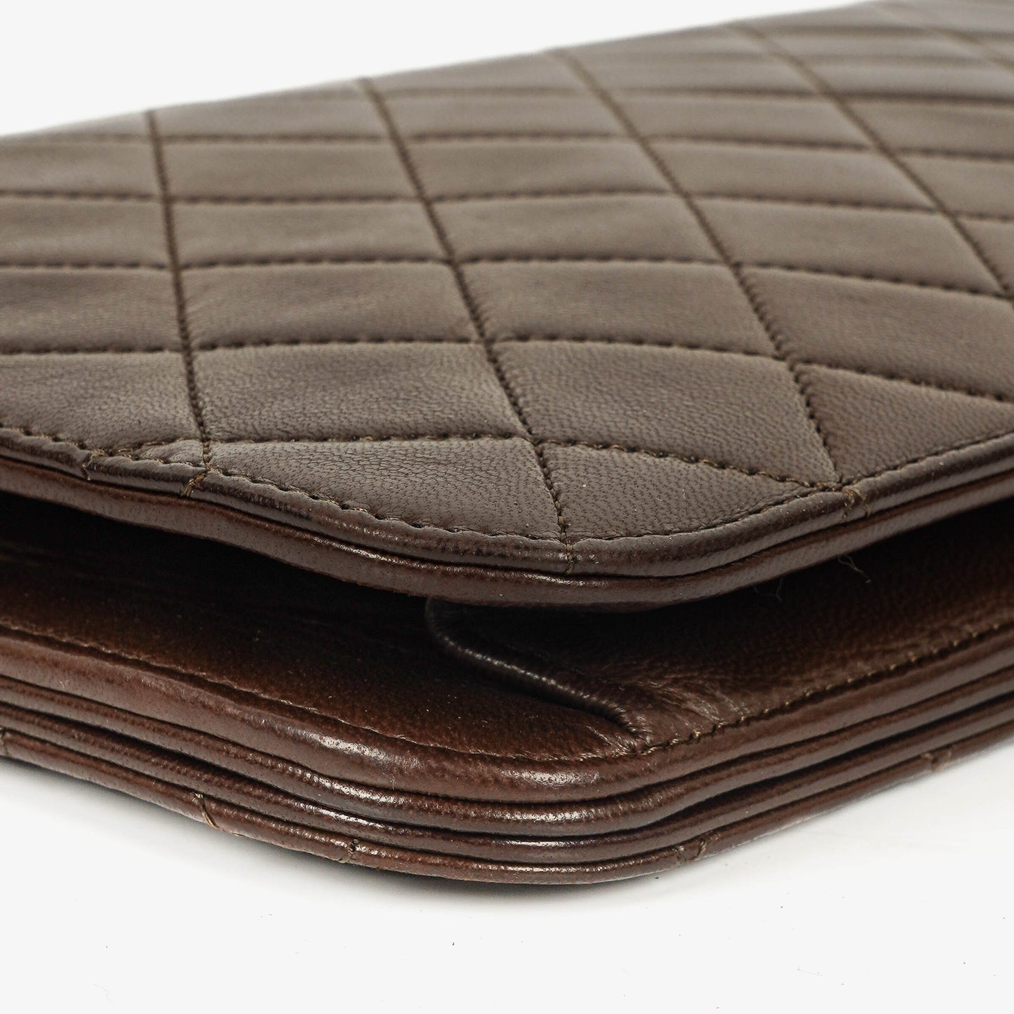 Chanel Classic Full Flap Bag Brown Quilted Lambskin 24K Gold-Plated Hardware