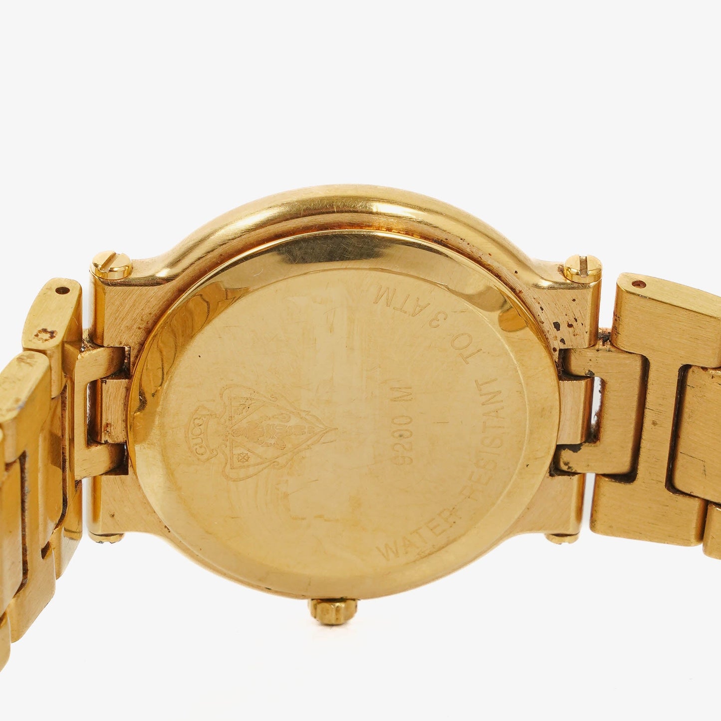 Gucci 9200M Round Gold-Tone Stainless Steel