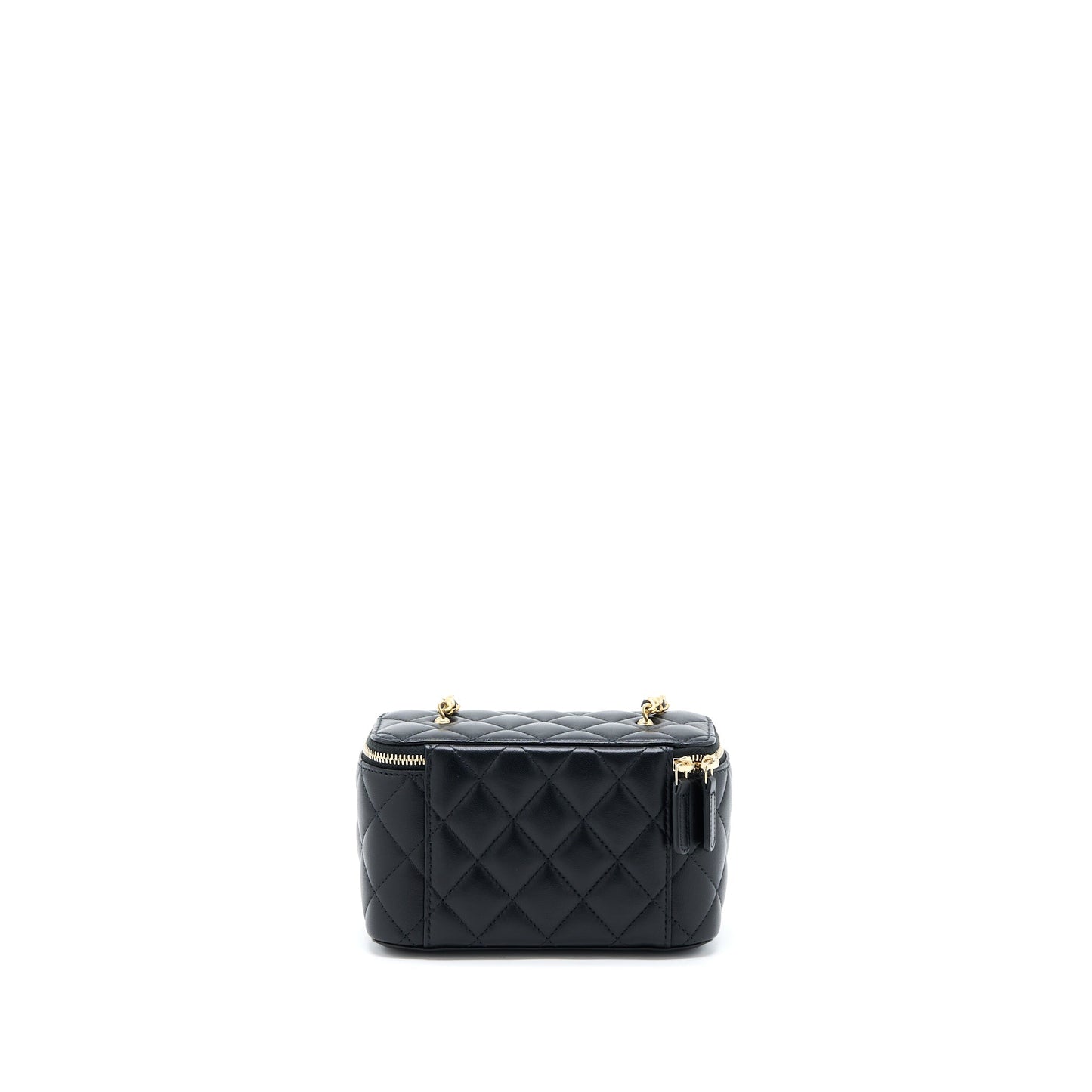 Chanel Pearl Crush Long Vanity Lambskin Black