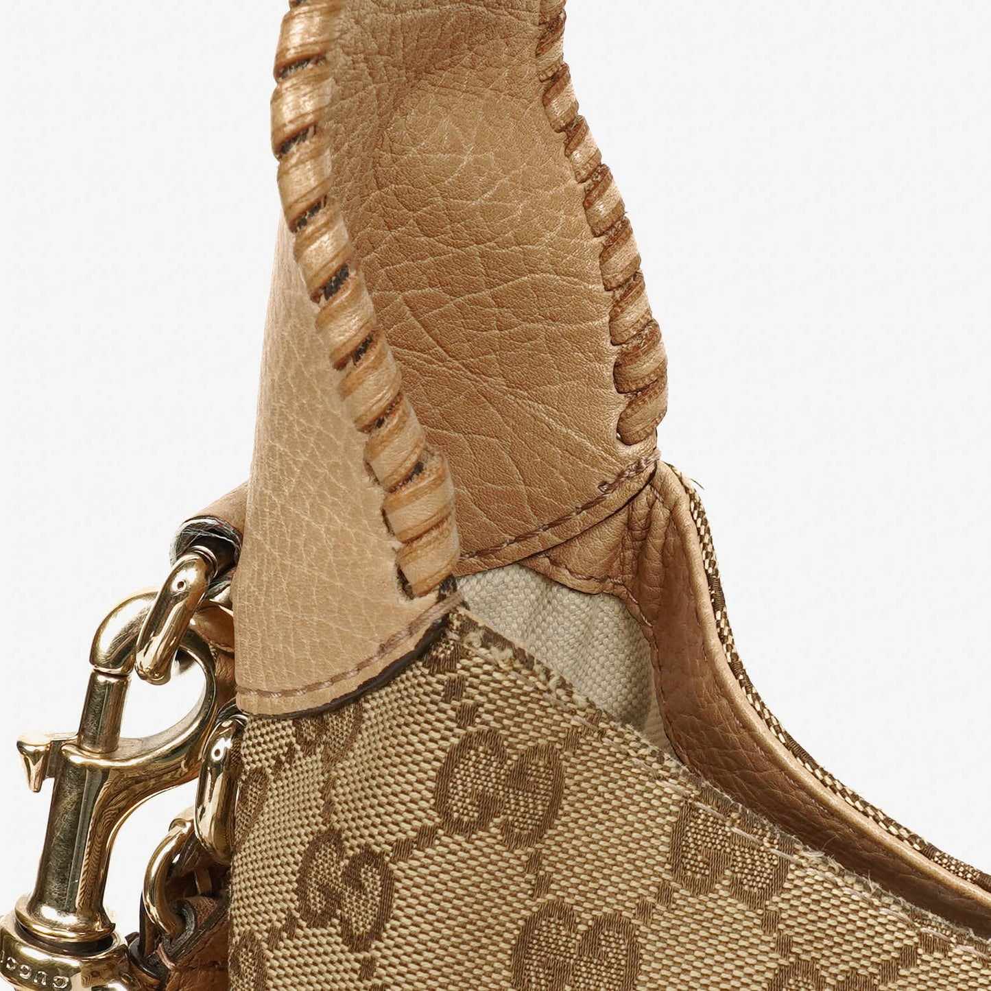 Gucci Beige GG Canvas New Jackie Hobo Bag
