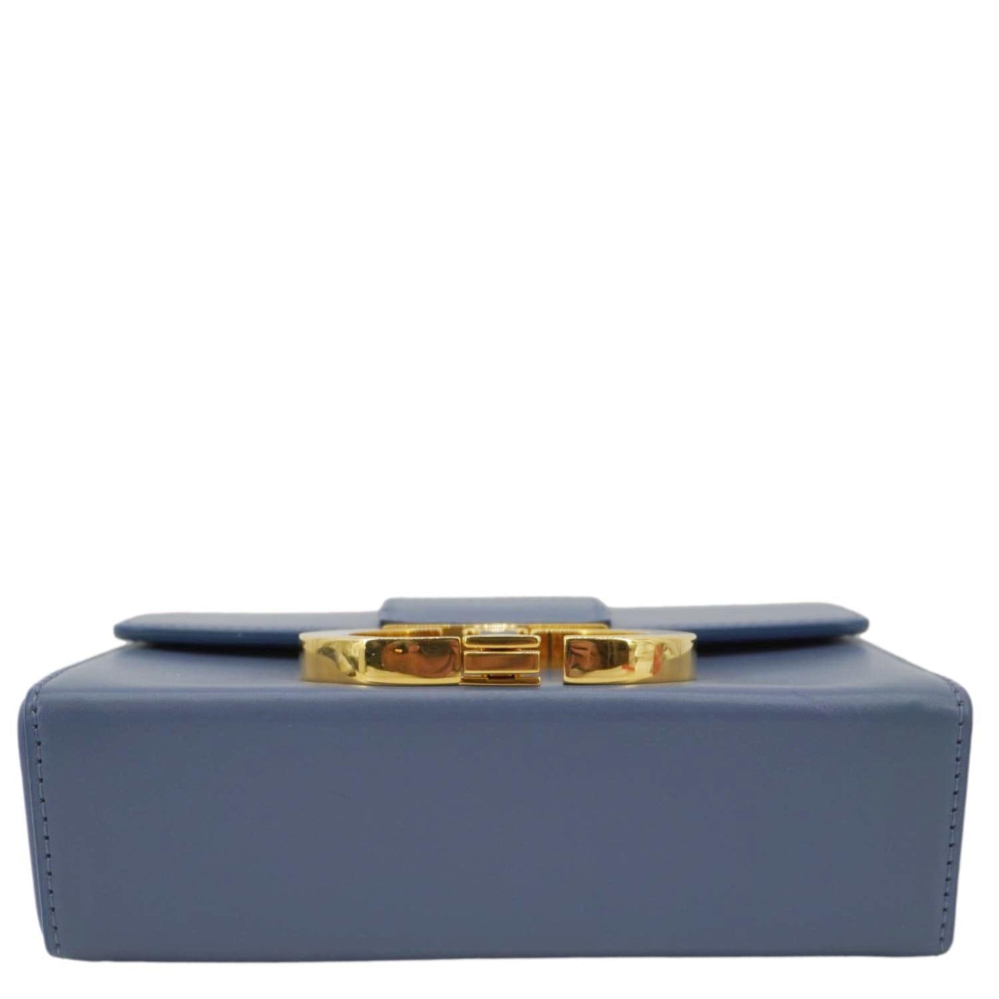 CHRISTIAN DIOR 30 Montaigne Flap Leather Crossbody Bag Blue