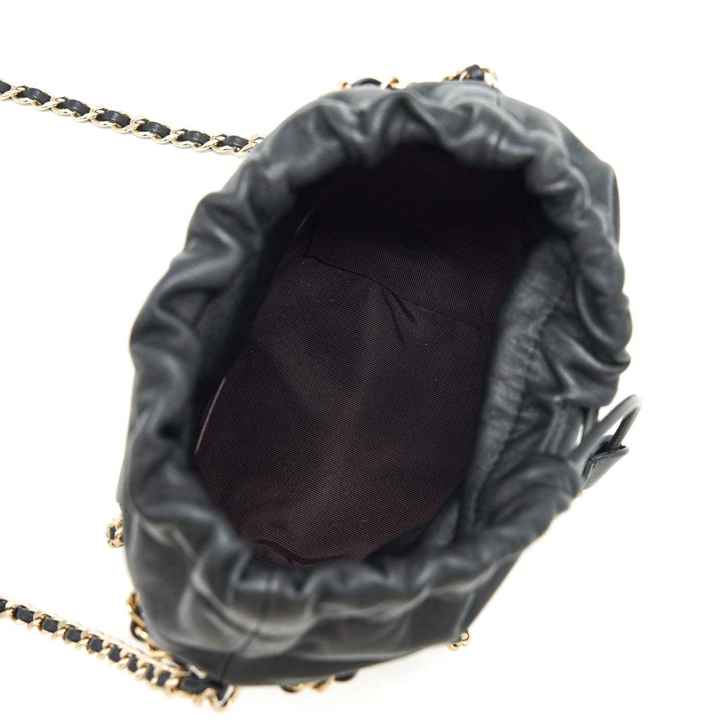 Chanel 21C Bucket Chains Lambskin Black L