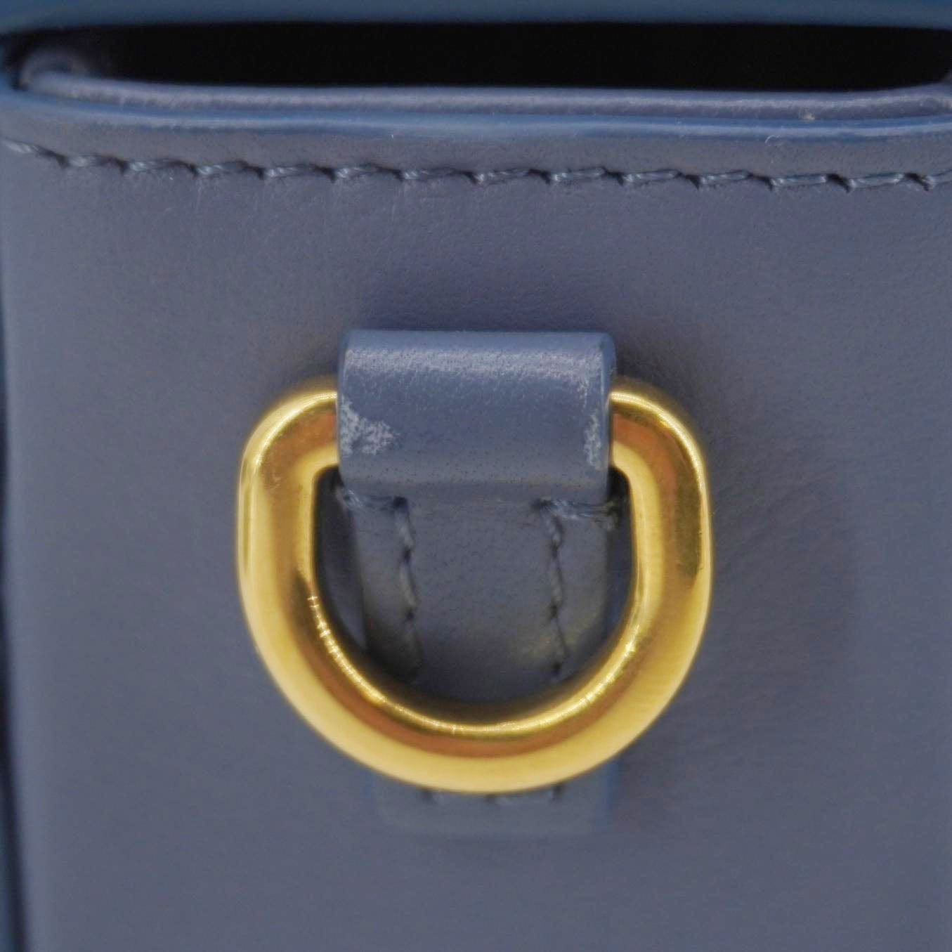 CHRISTIAN DIOR 30 Montaigne Flap Leather Crossbody Bag Blue