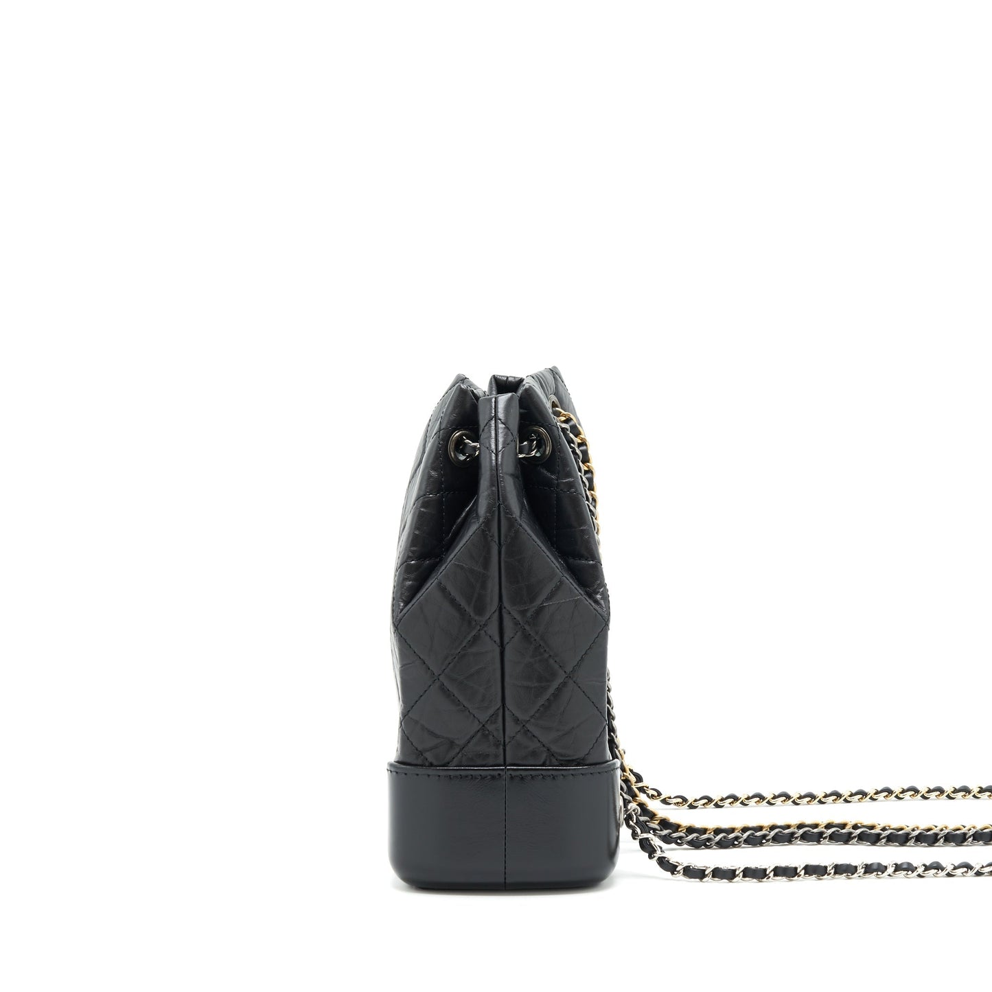 Chanel small Gabrielle Backpack black Ruthenium