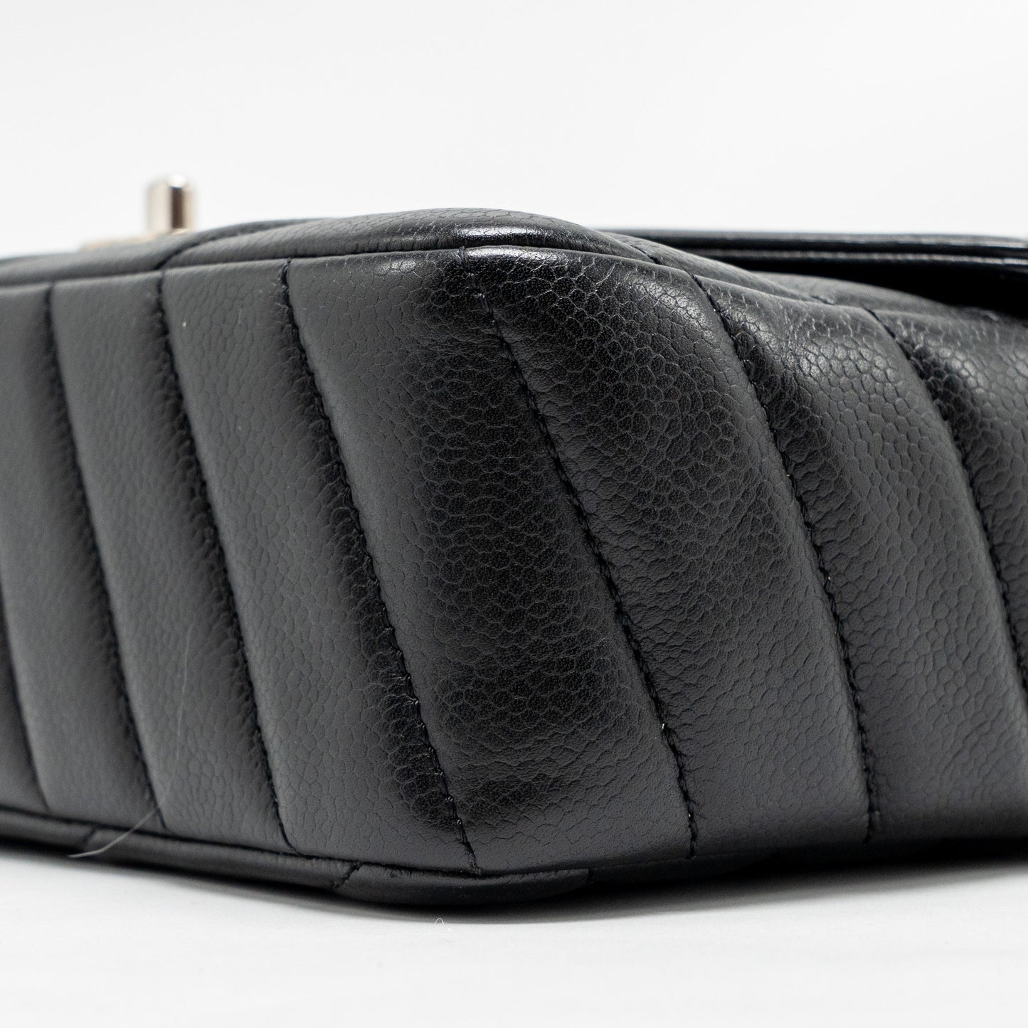 Chanel Envelop Flap Bag Chevron Caviar Black