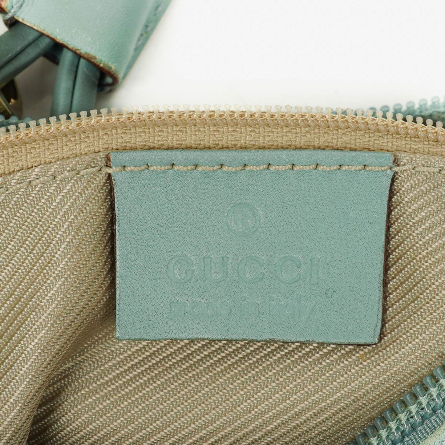 Gucci Suede And Leather Braided Handle Ring Hobo Bag
