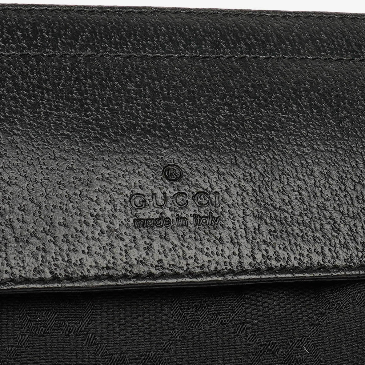 Gucci GG Black Monogram Canvas Belt Bag
